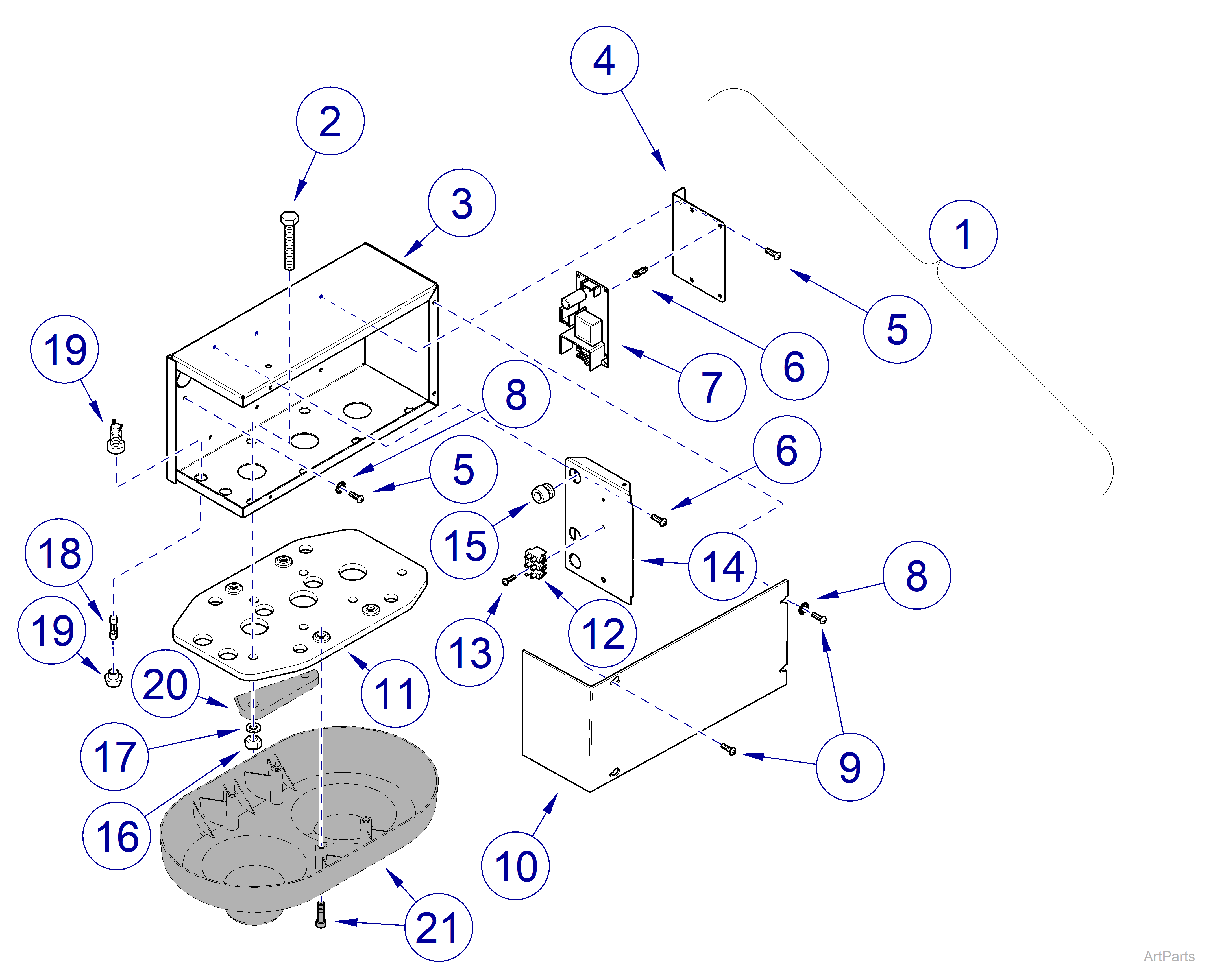 Ceiling Plate (Double Light)