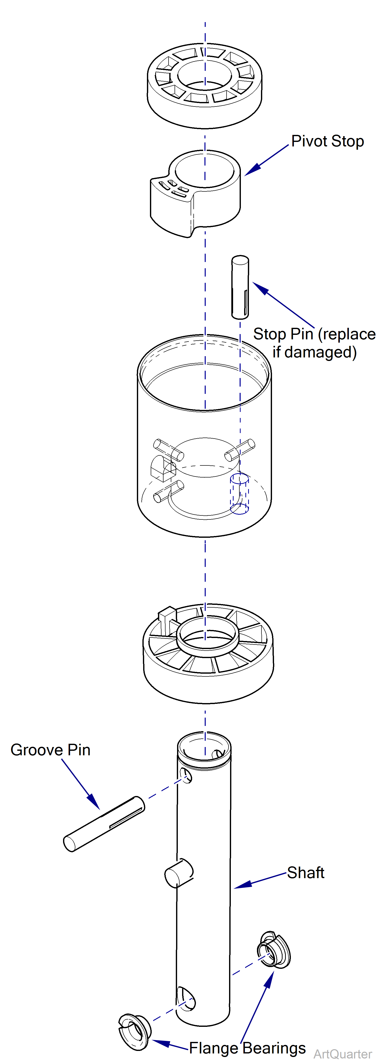 255 Light Ball Pivot Repair