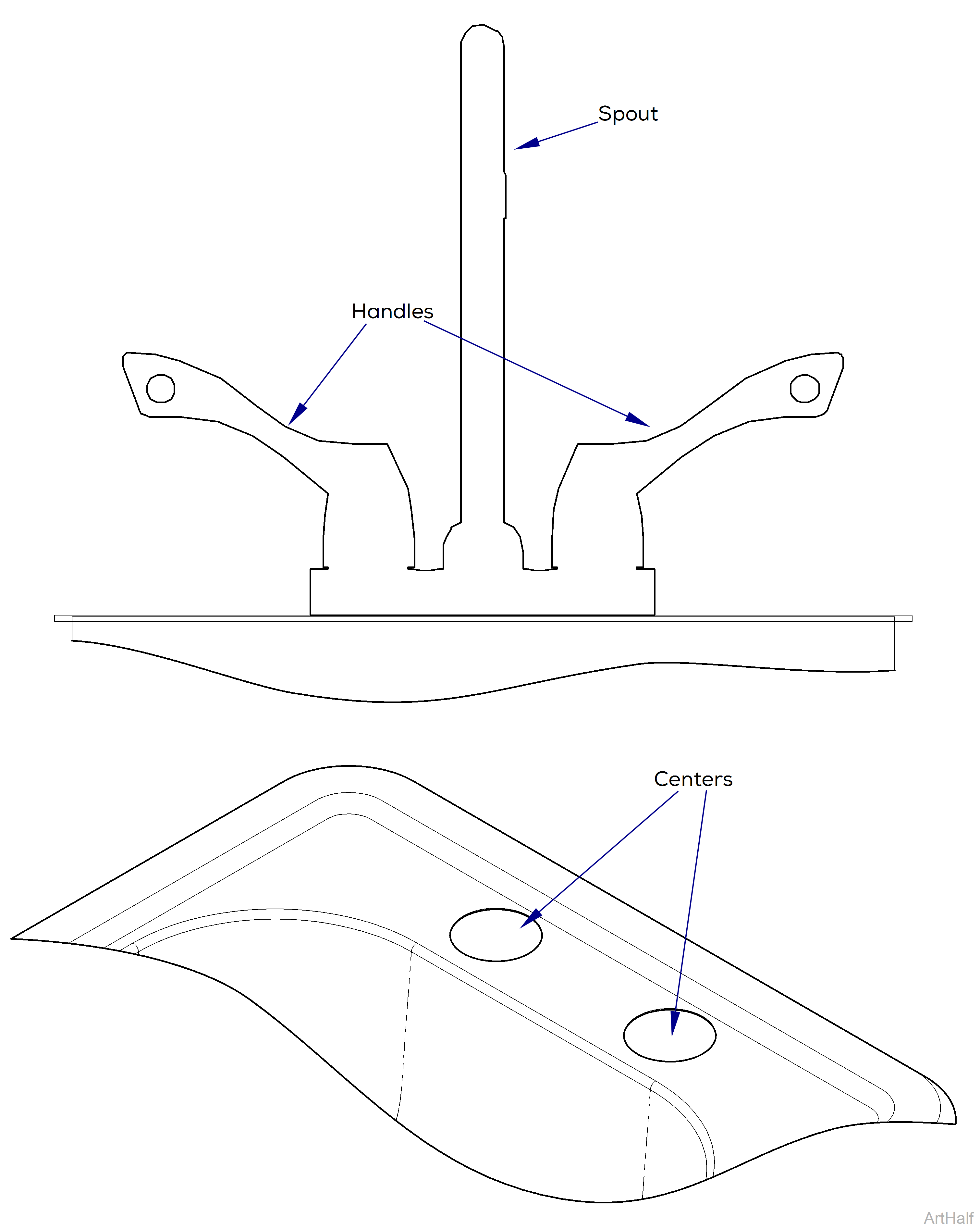 Midmark Synthesis® Side Cabinetry Sink