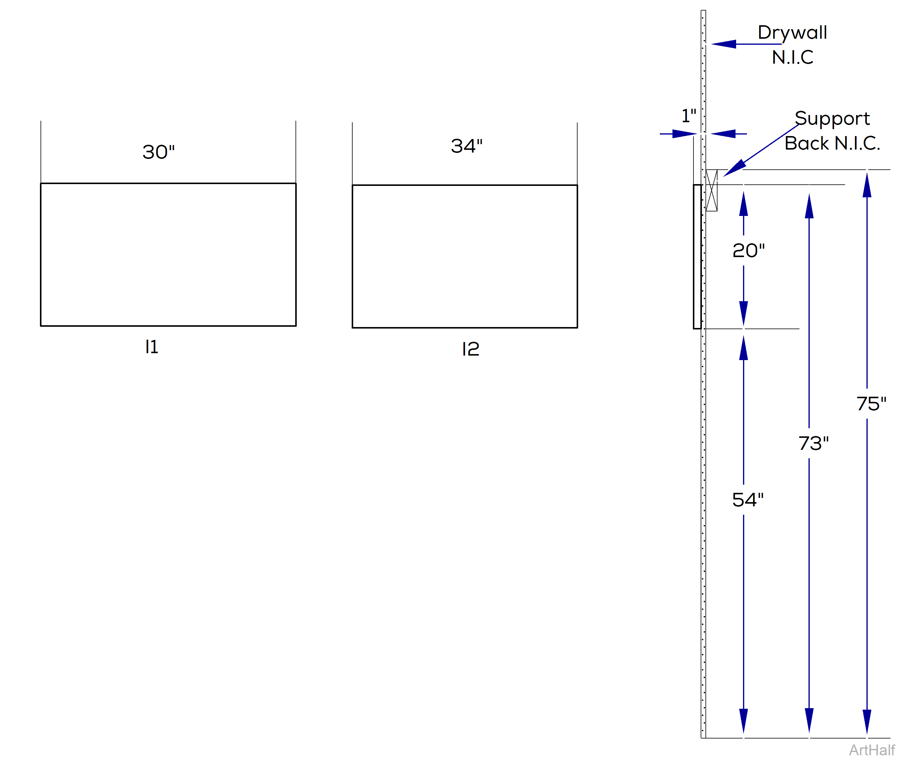 Midmark Synthesis® Side Cabinetry Instrument Panels I1 and I2