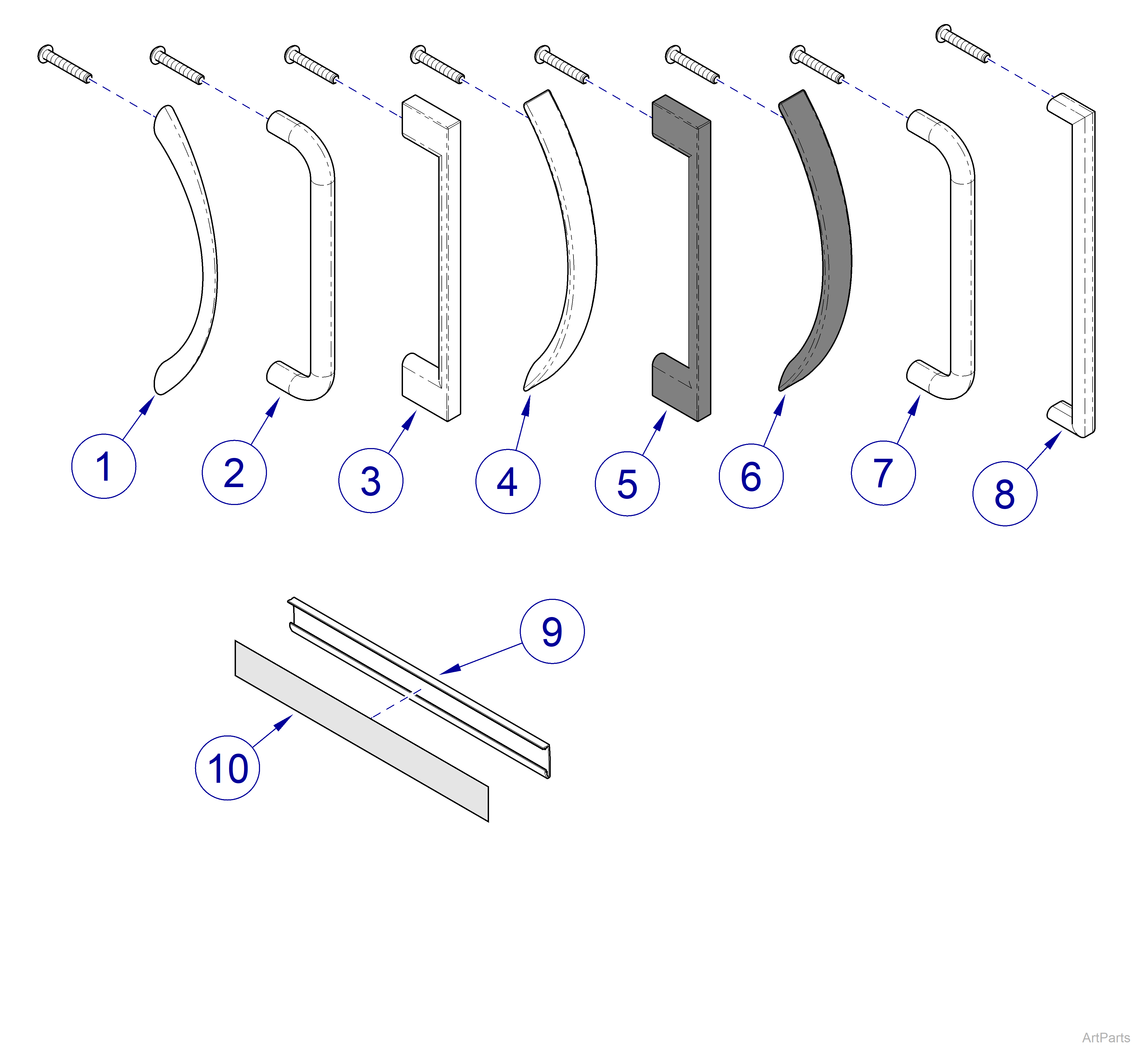 Midmark Synthesis® Cabinetry Handles