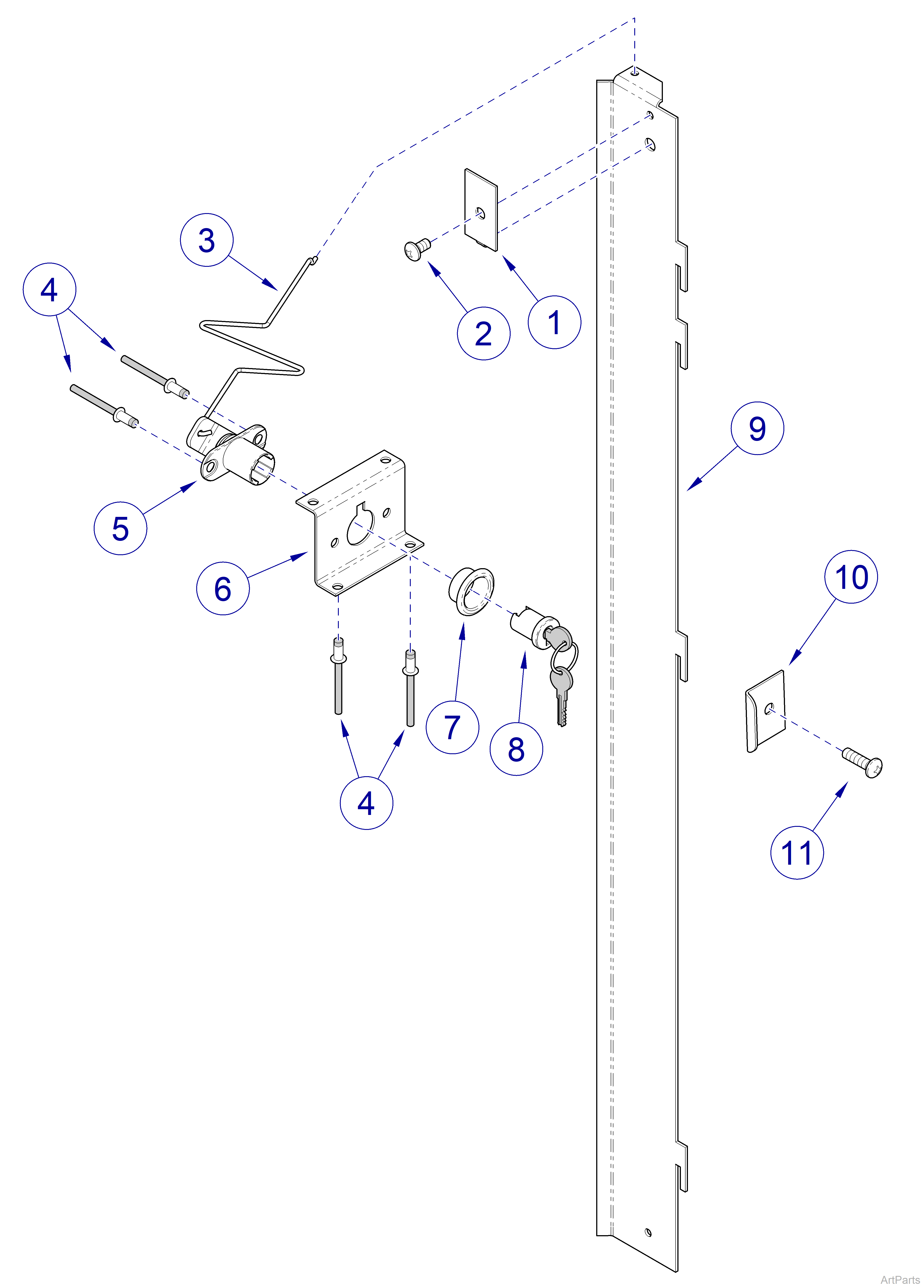 2" and 4" Drawer Lock Kits