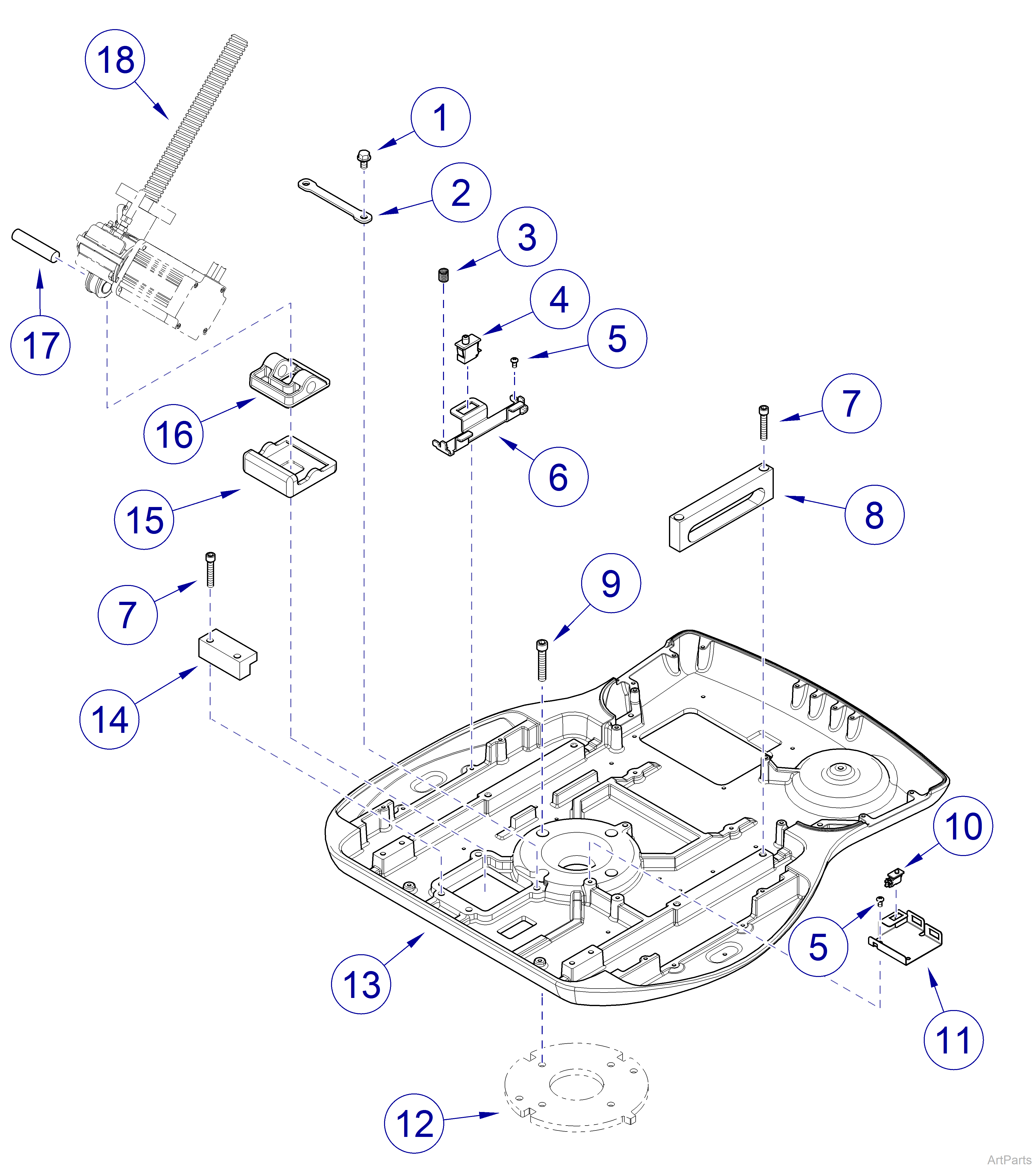 [%=ProductNames/Product.630HumanForm% ]Rotational Upper Base Components