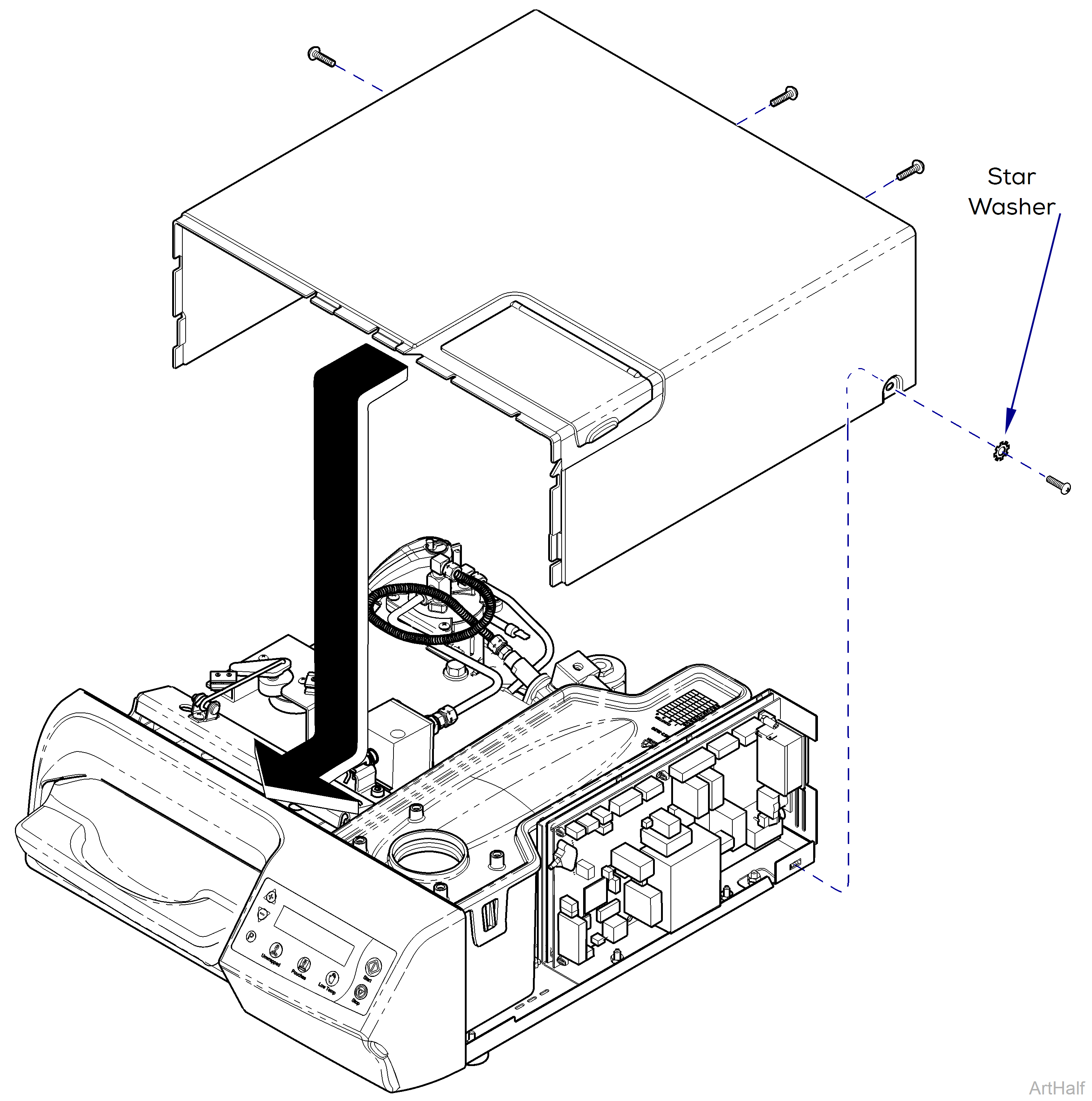 M3 Sterilizer Top Cover 