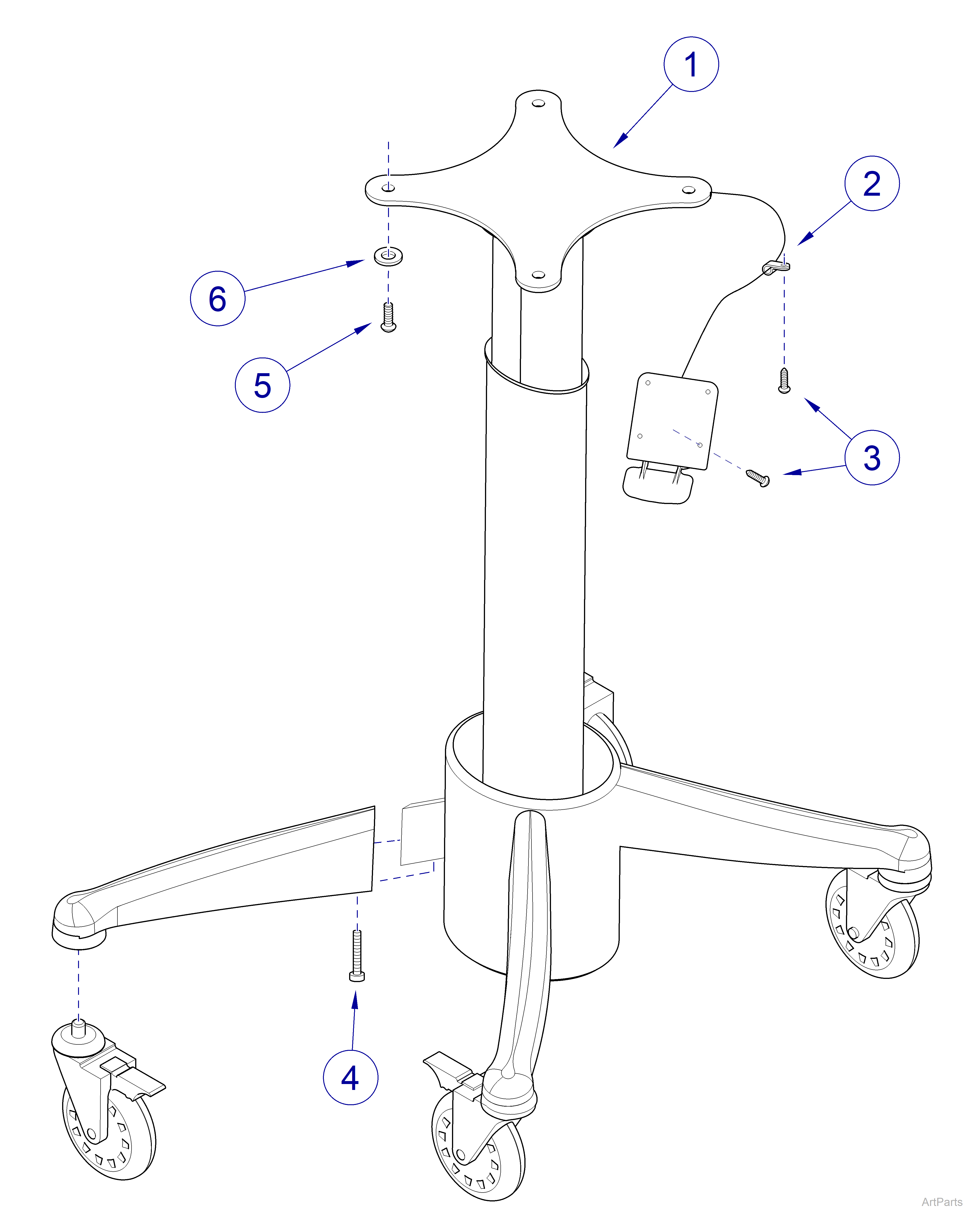  6231 Procedure Cart