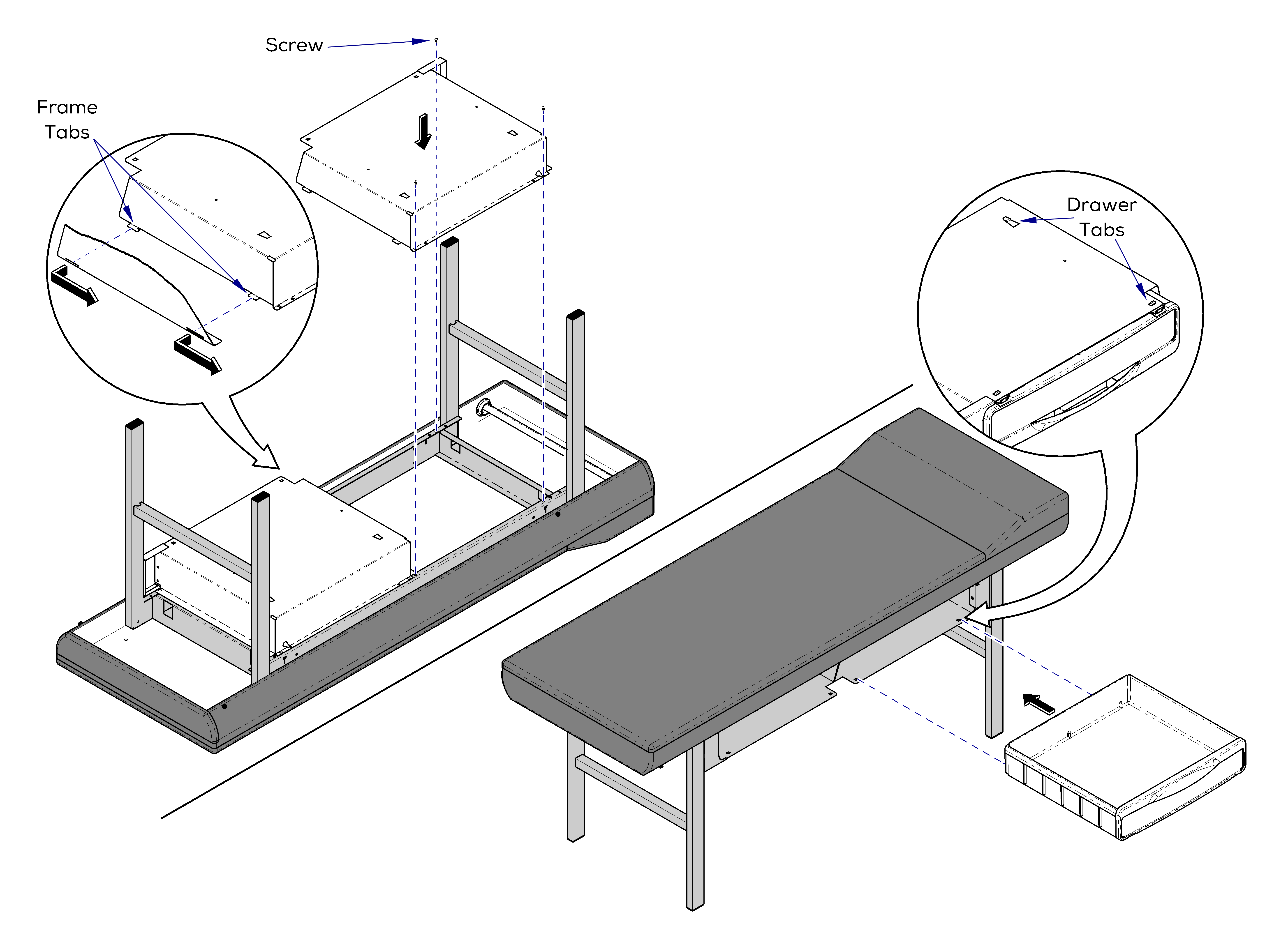 203 Exam Table Drawer