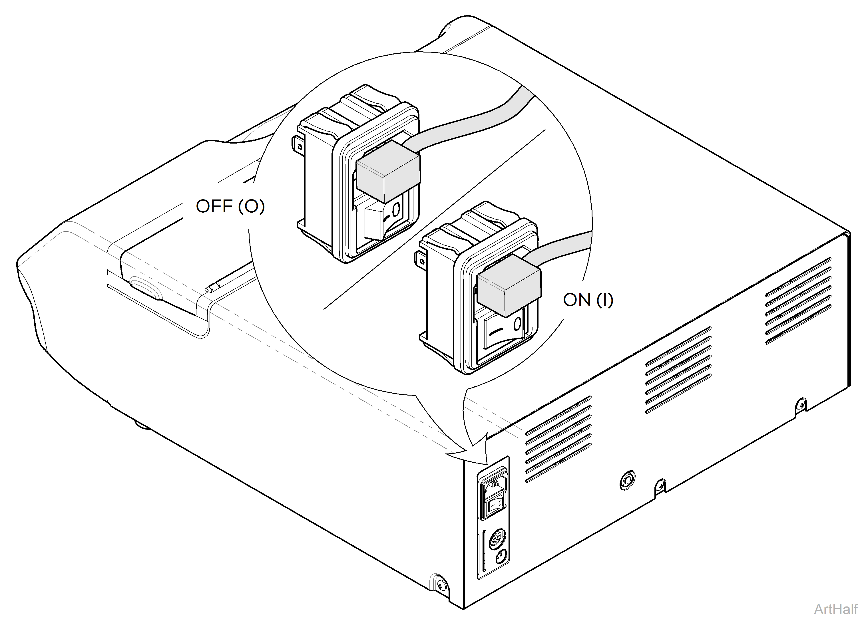 M3 Sterilizer Top Cover 