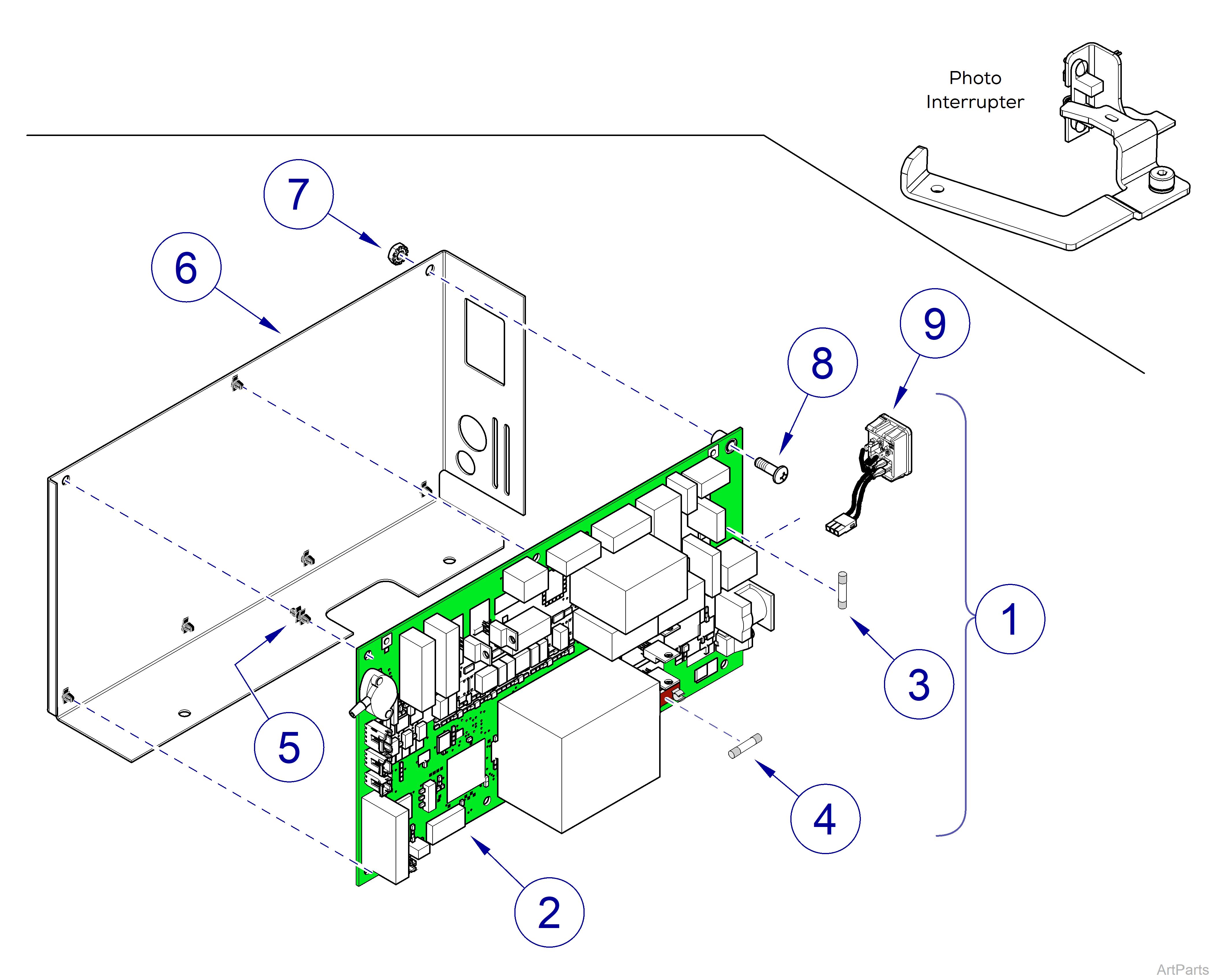 M3 Sterilizer PC Board Assembly