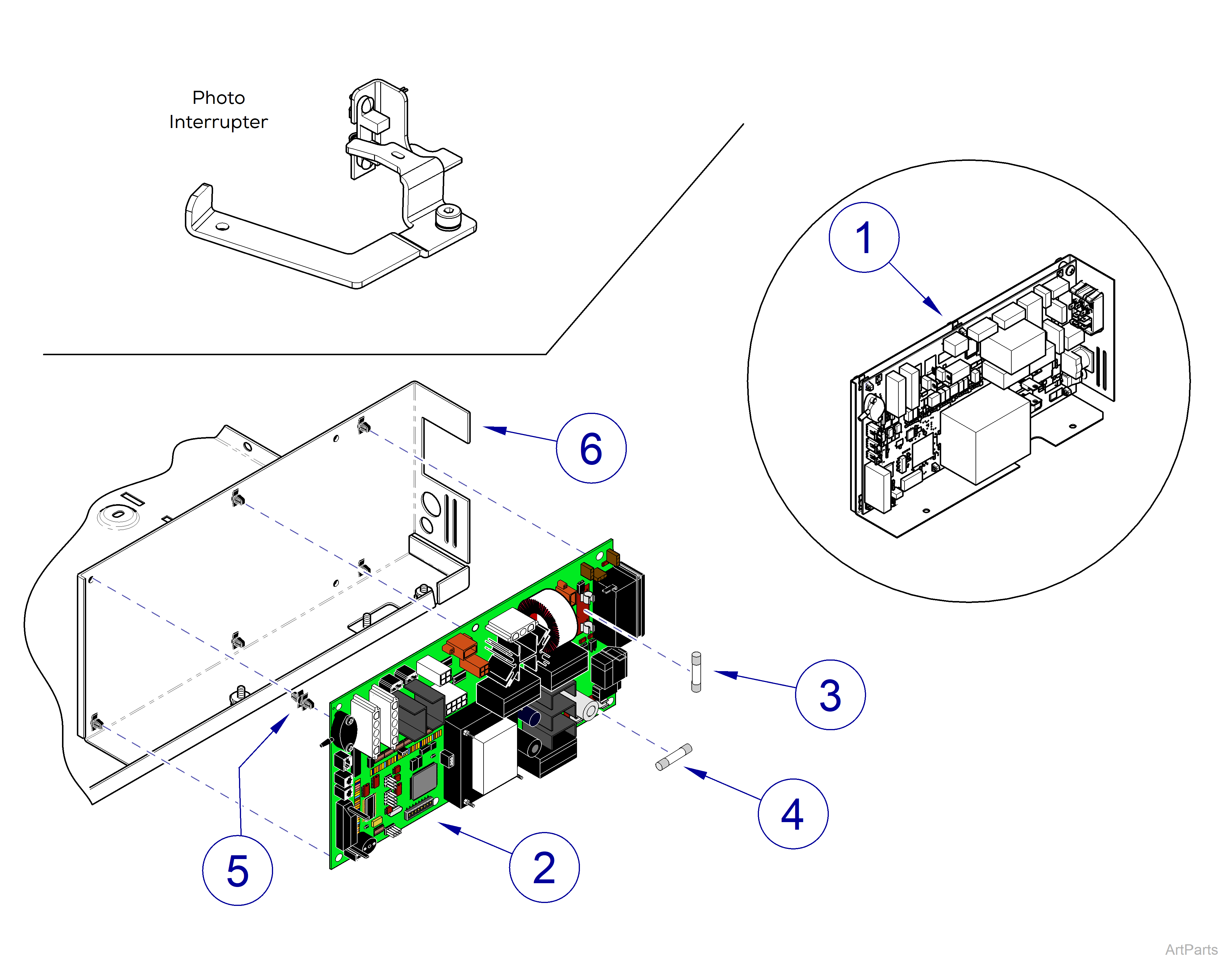 M3 Sterilizer PC Board Assembly