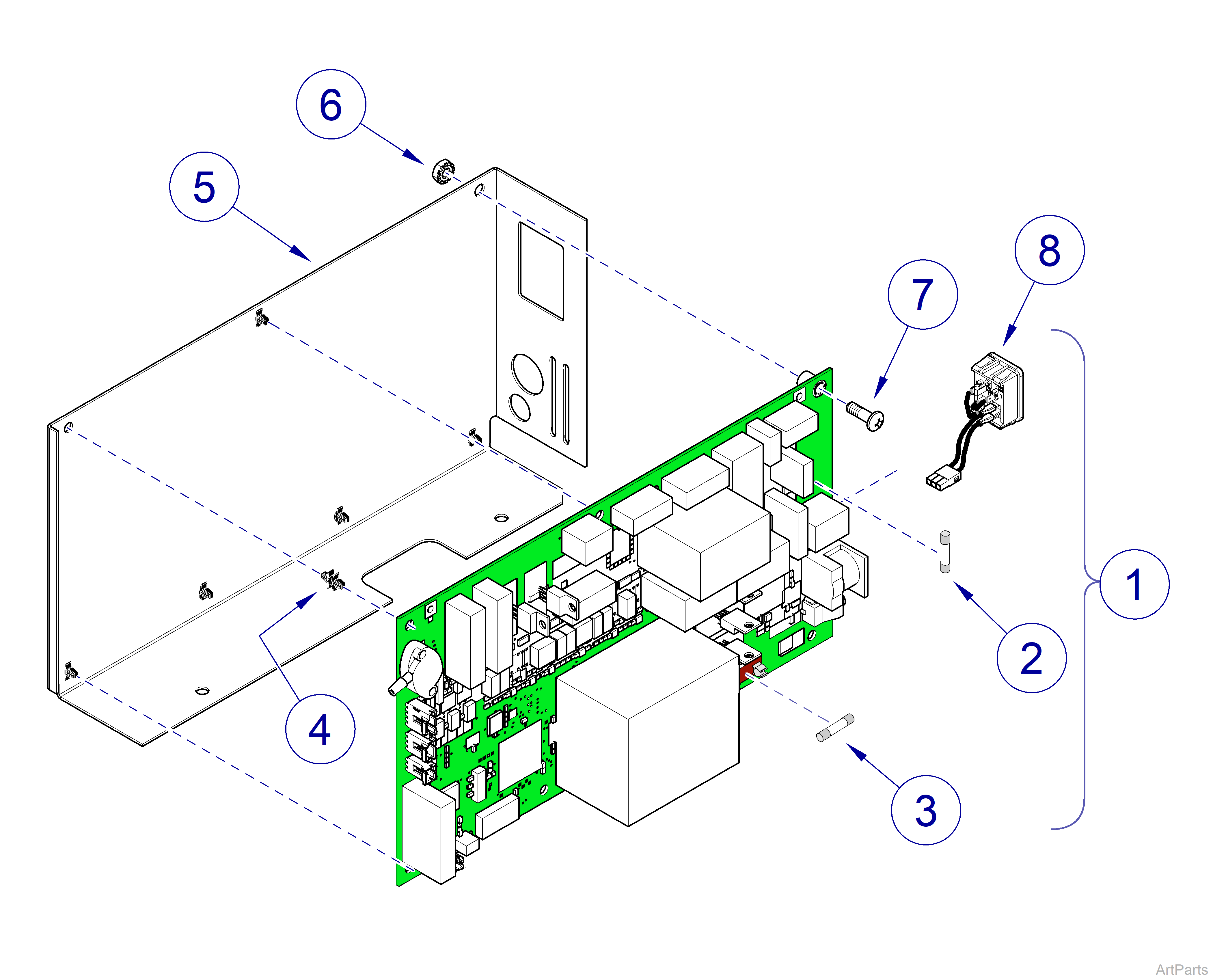 M3 Sterilizer PC Board Assembly