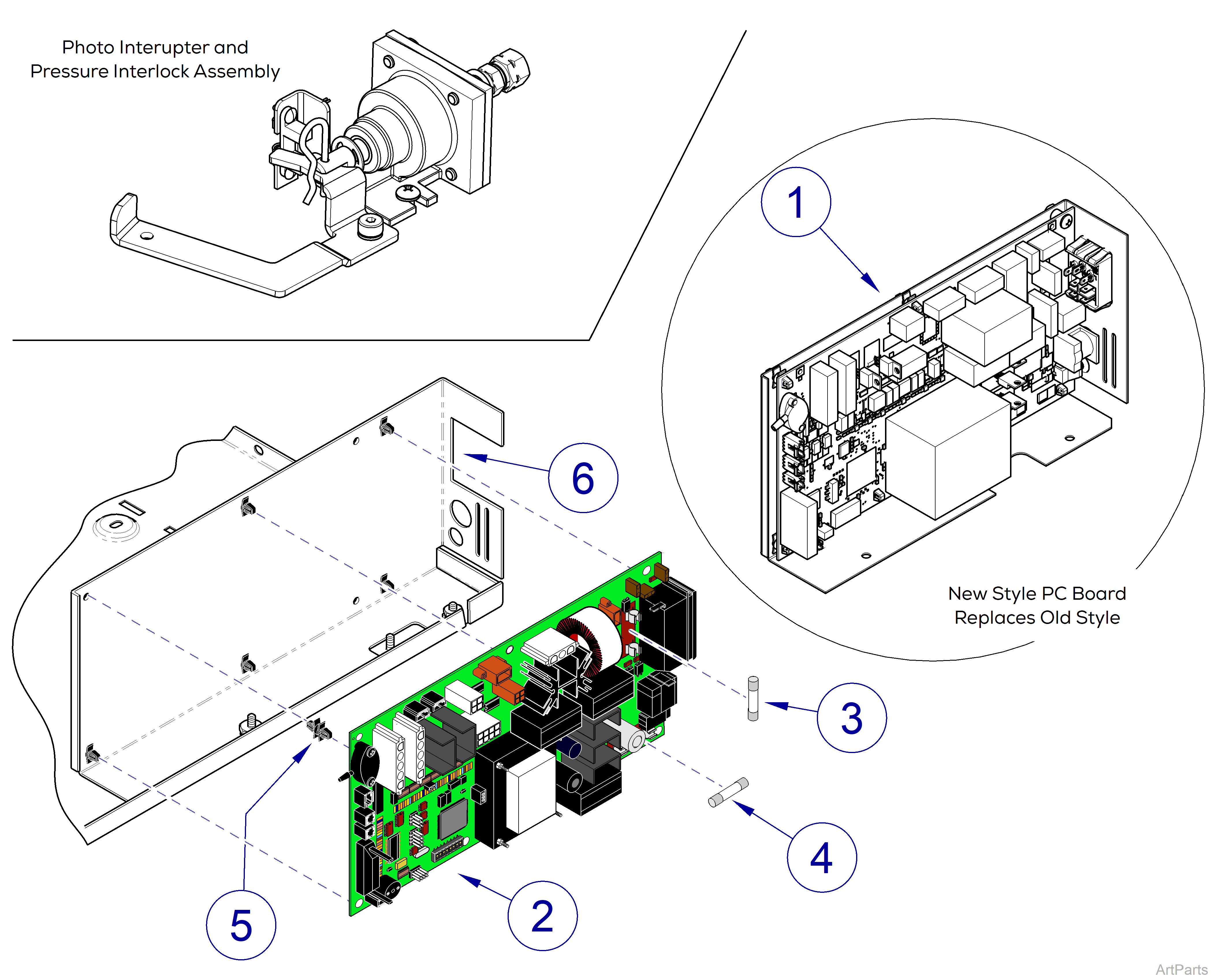 M3 Sterilizer PC Board Assembly