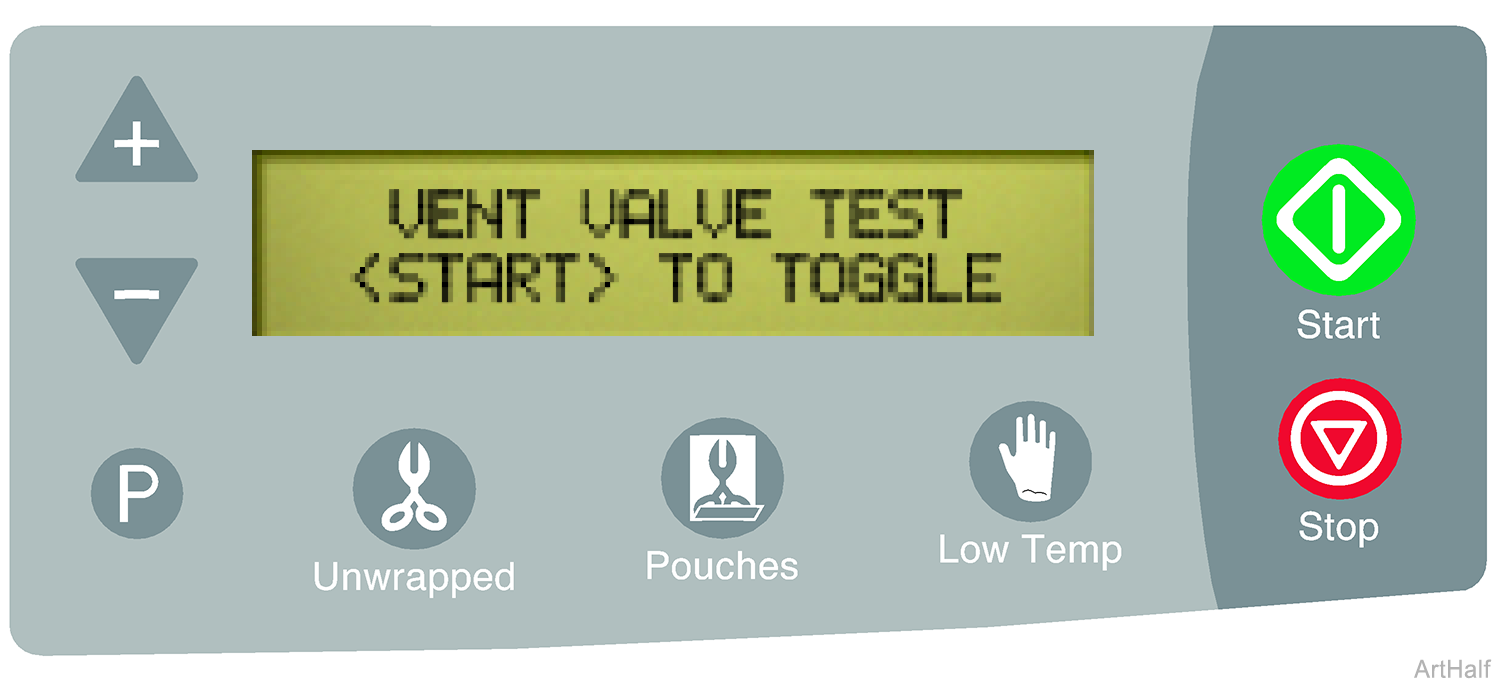 M3 Sterilizer  I/O Vent ValveTest