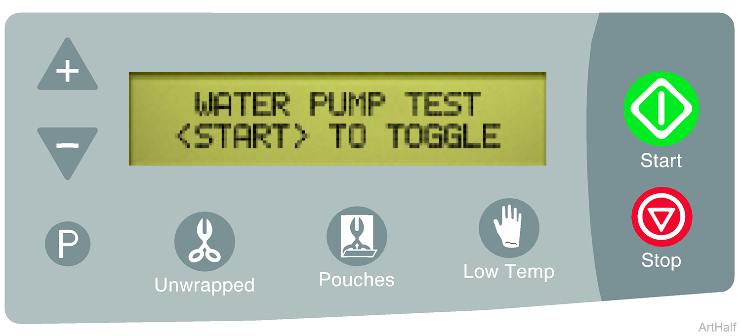 M3 Sterilizer Water Pump Test