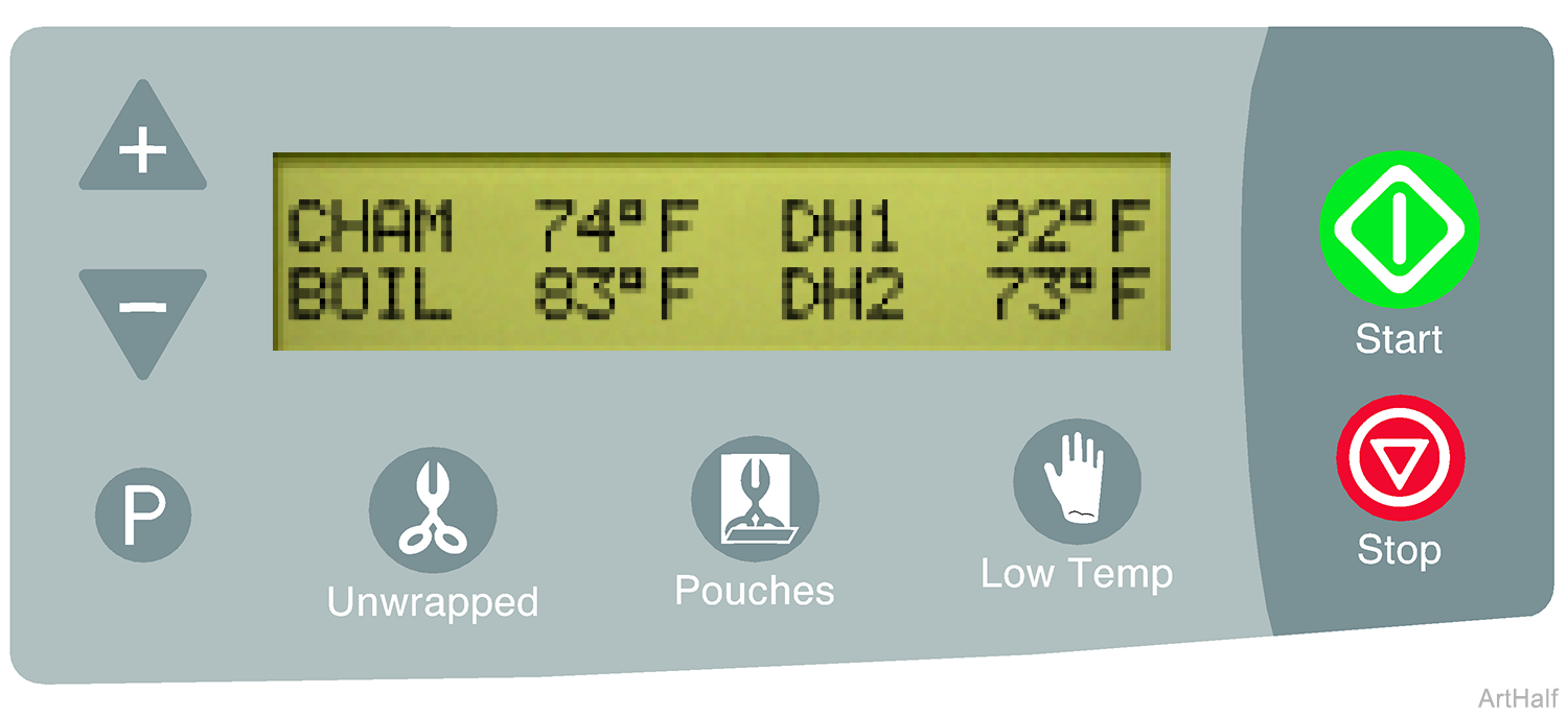 M3 Sterilizer Display Screen