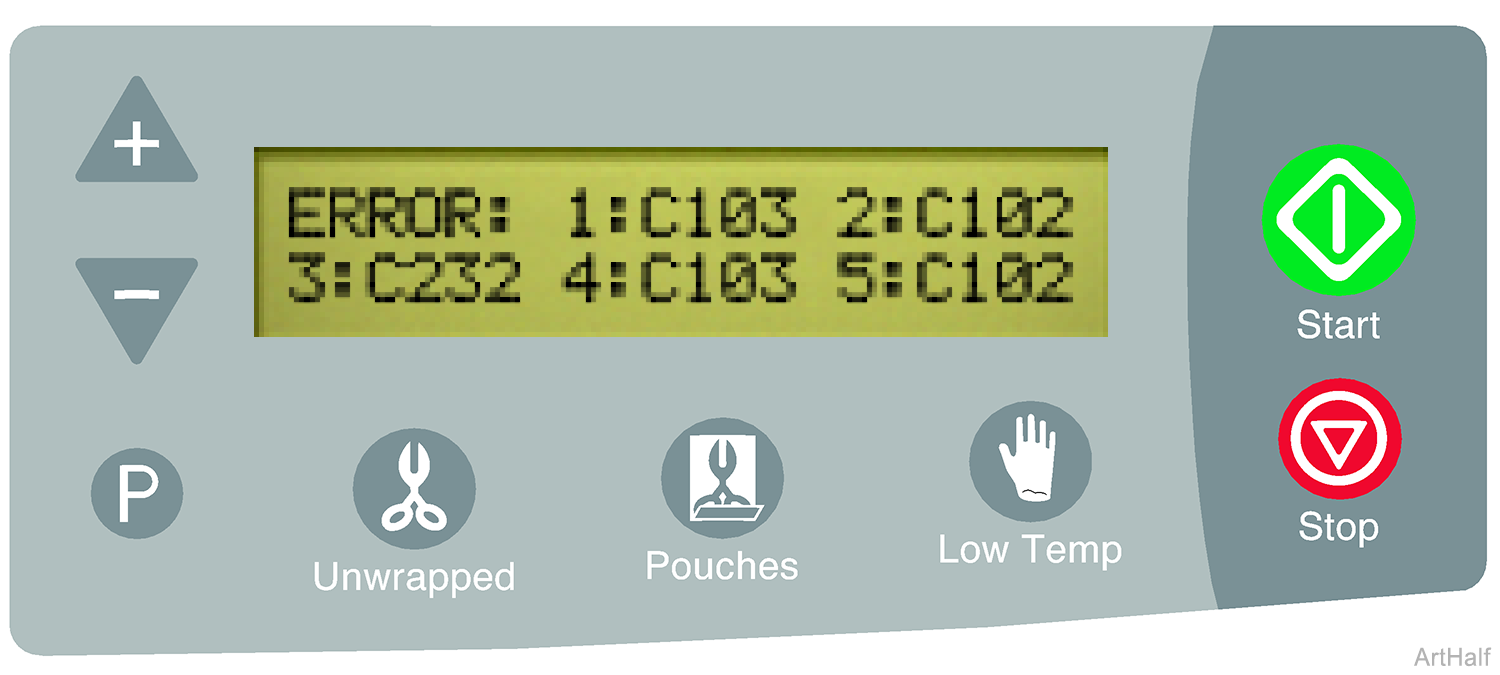 M3 Sterilizer Display Screen