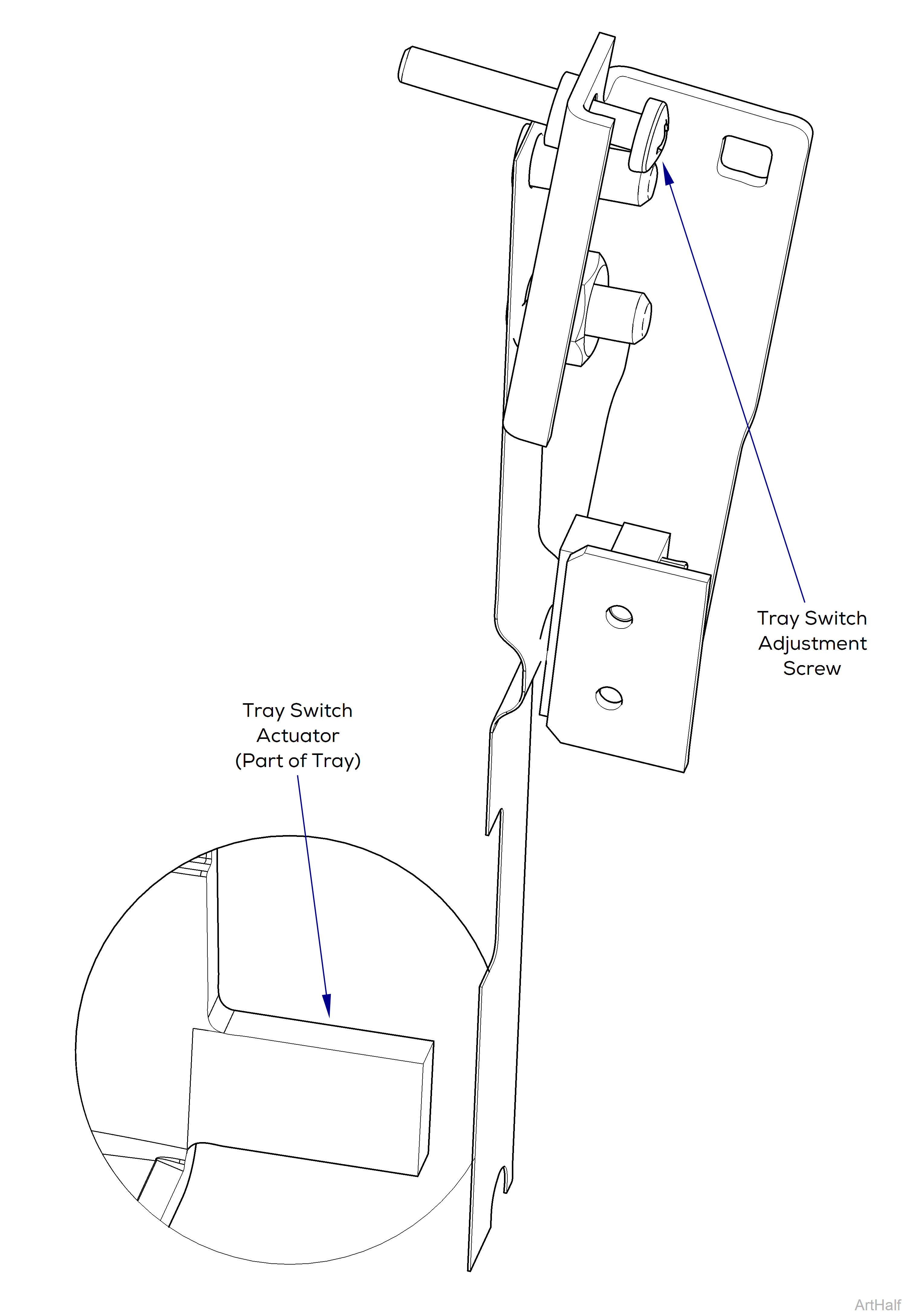 M3 Sterilizer Tray / Door Position Switch Display Screen