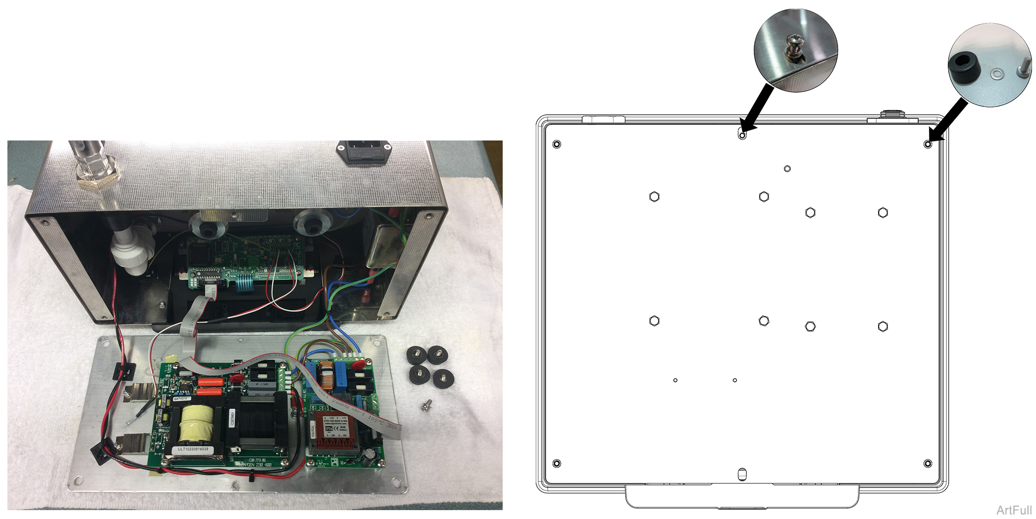 QuickClean™ Ultrasonic Cleaners Base Plate Assembly Access Procedures