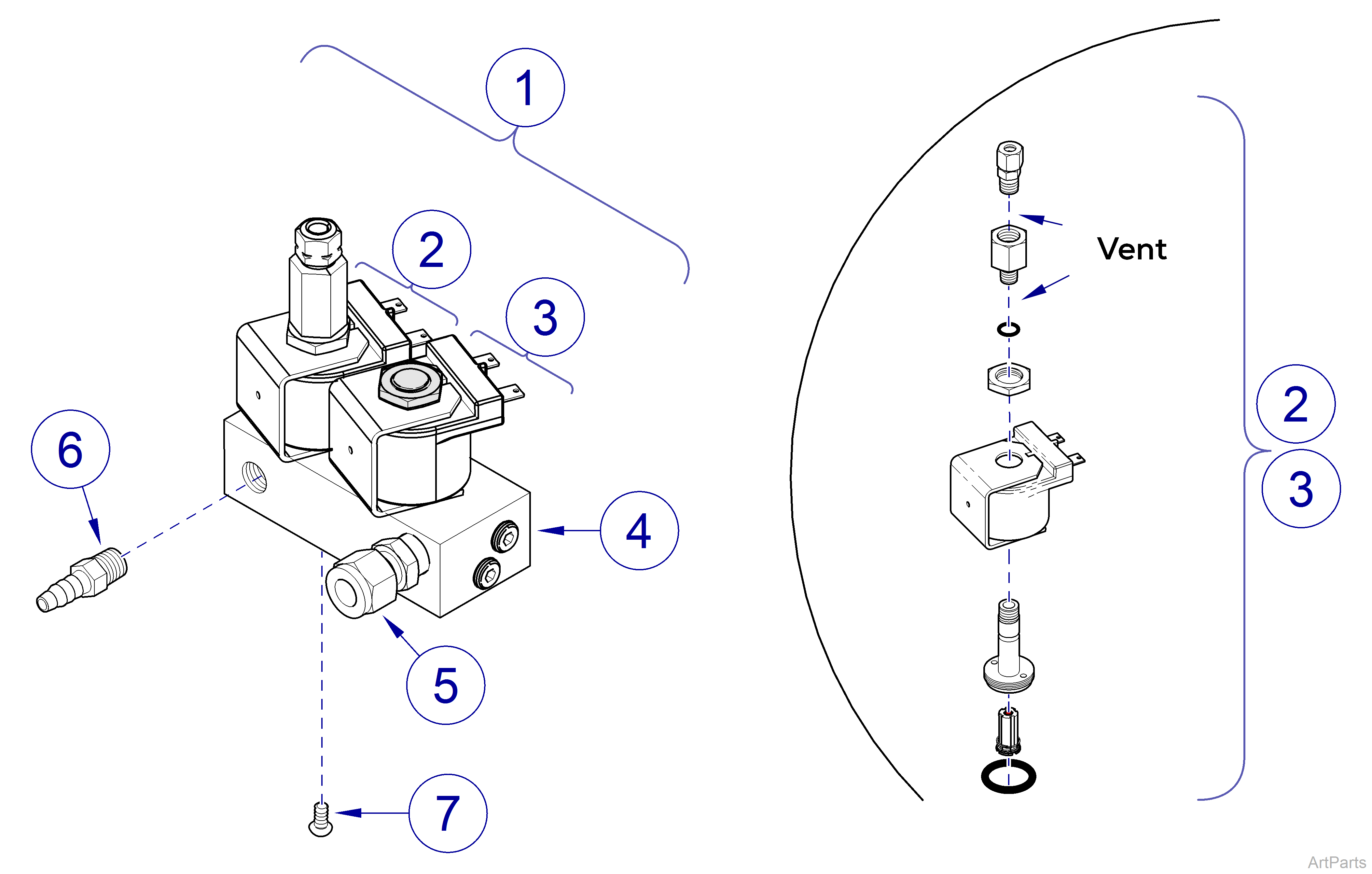 M9/M11 -040 thru -042 Fill / Vent Valve