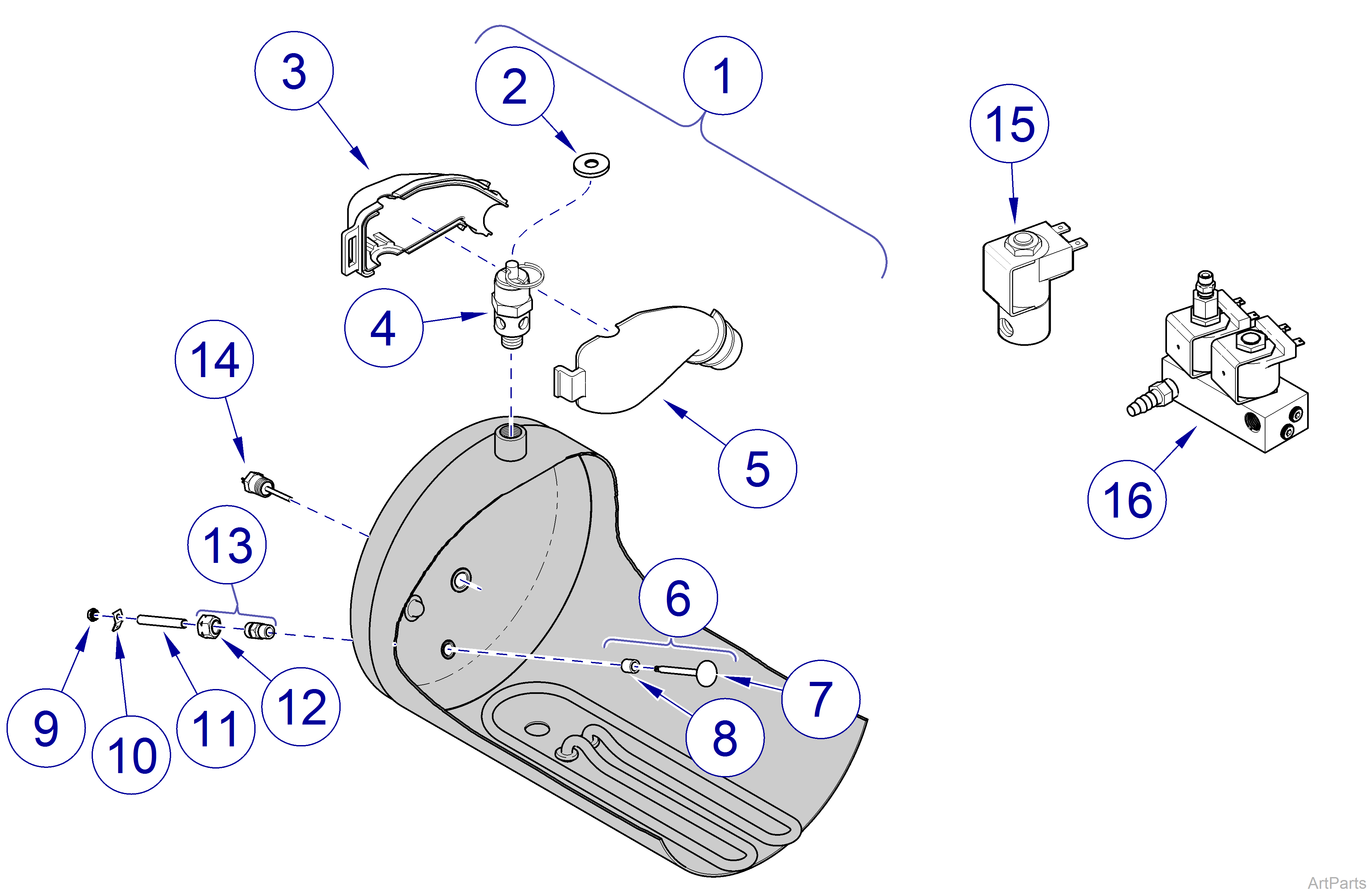 M9/M11 Sterilizer -043 Sensors / Valves