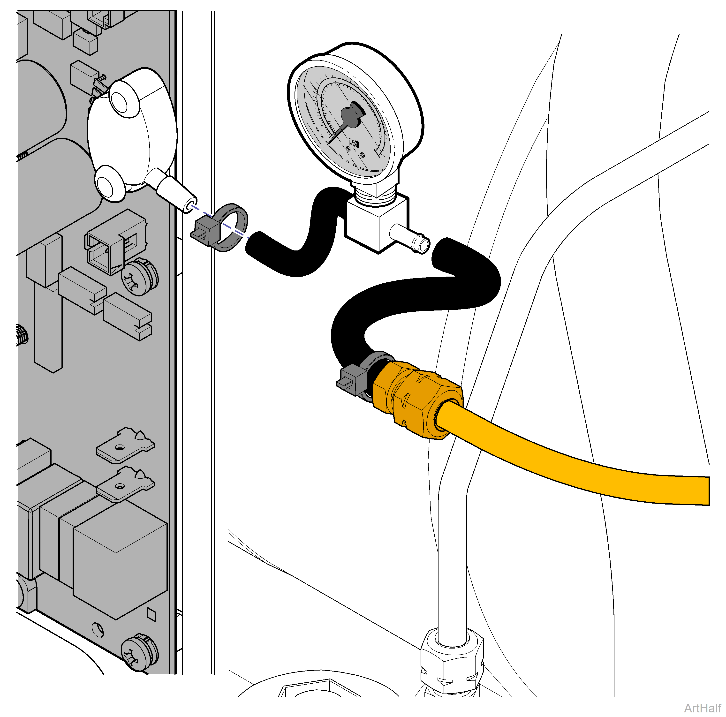 M9/M11 Sterilizer Using a Pressure Gauge