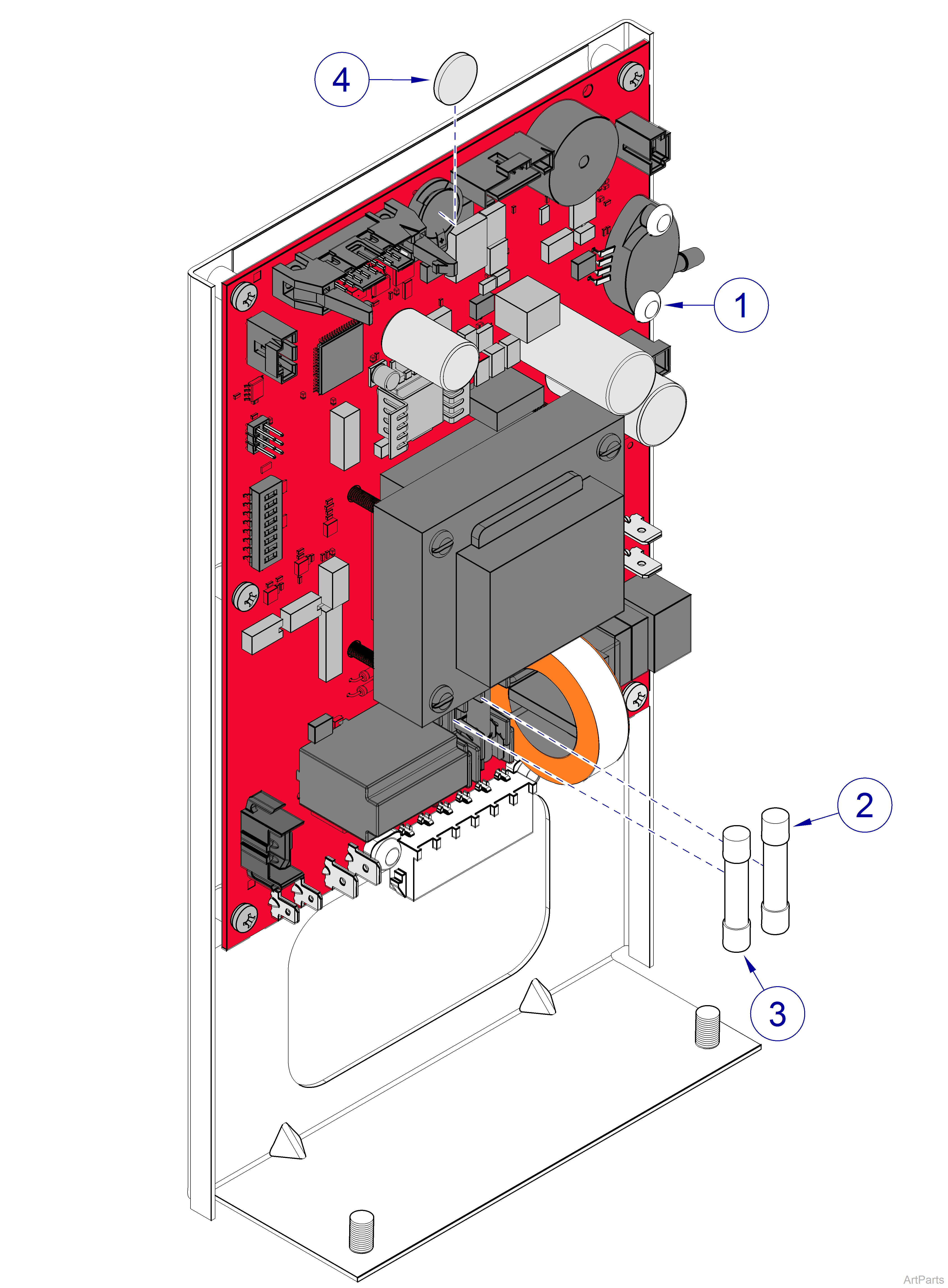 M9/M11 -040 thru -042 main PC Board