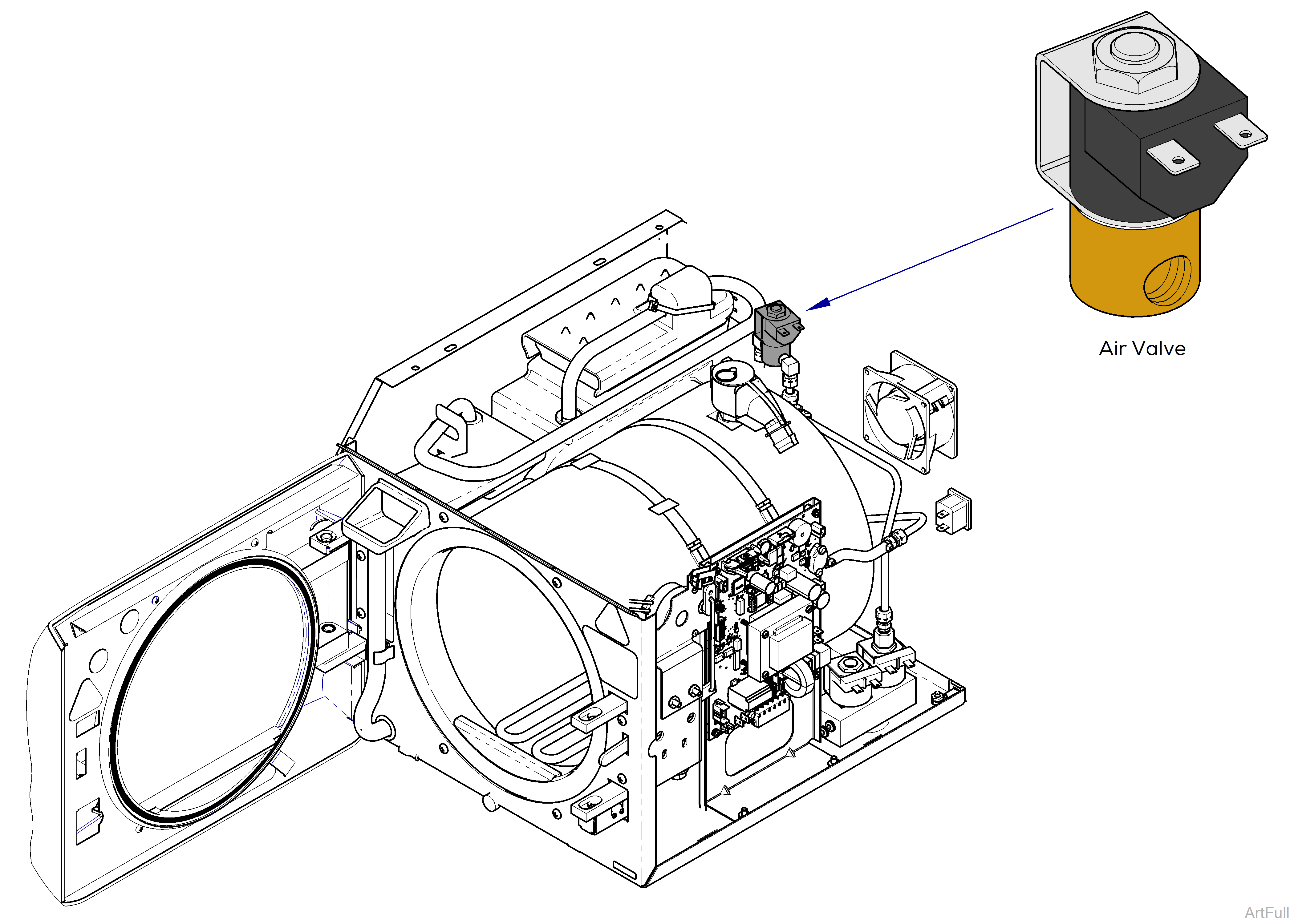 M9/M11 Sterilizer Air Valve Location/Function