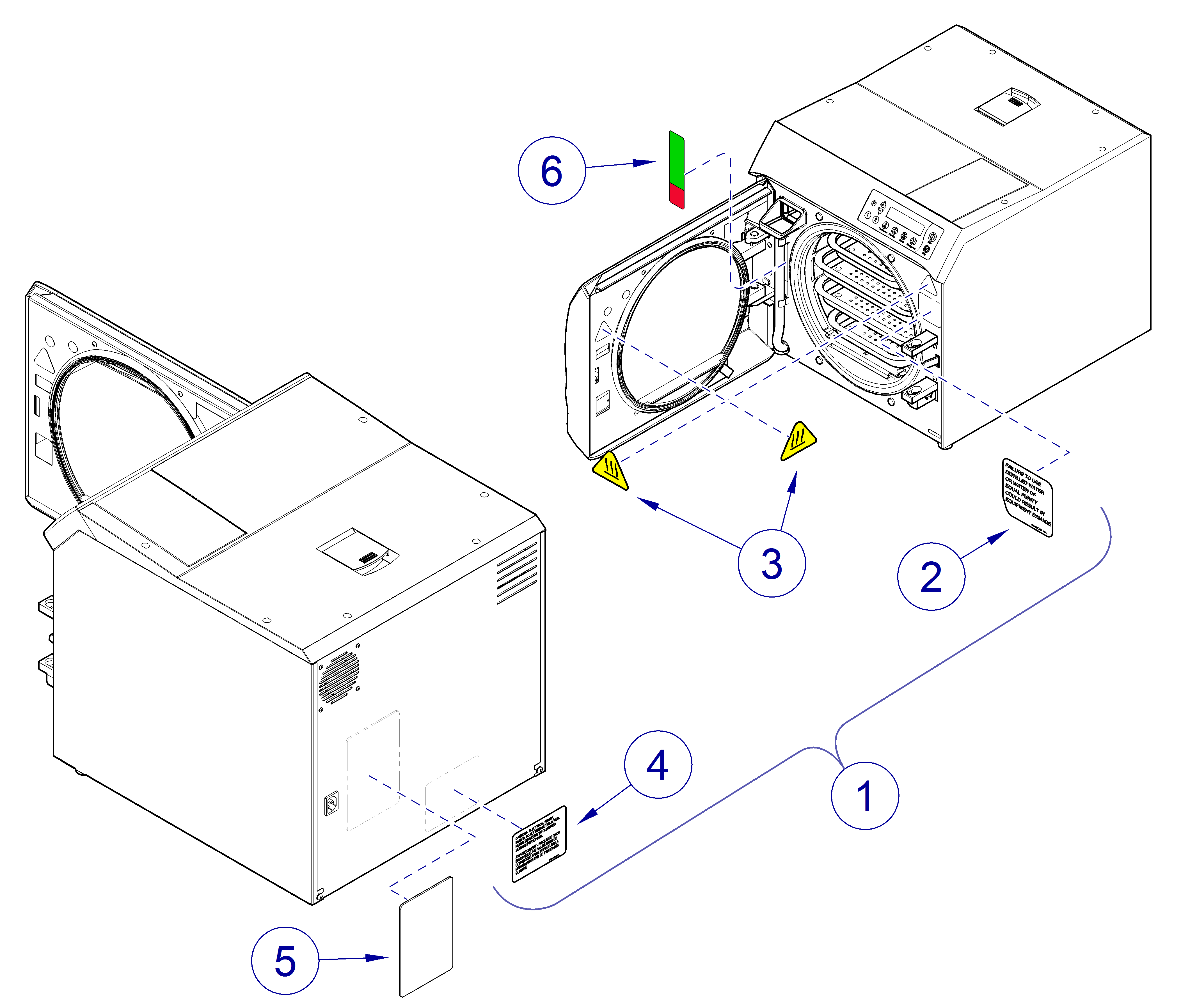 M9/D and M11/D -020 thru -022 Labels / Decals