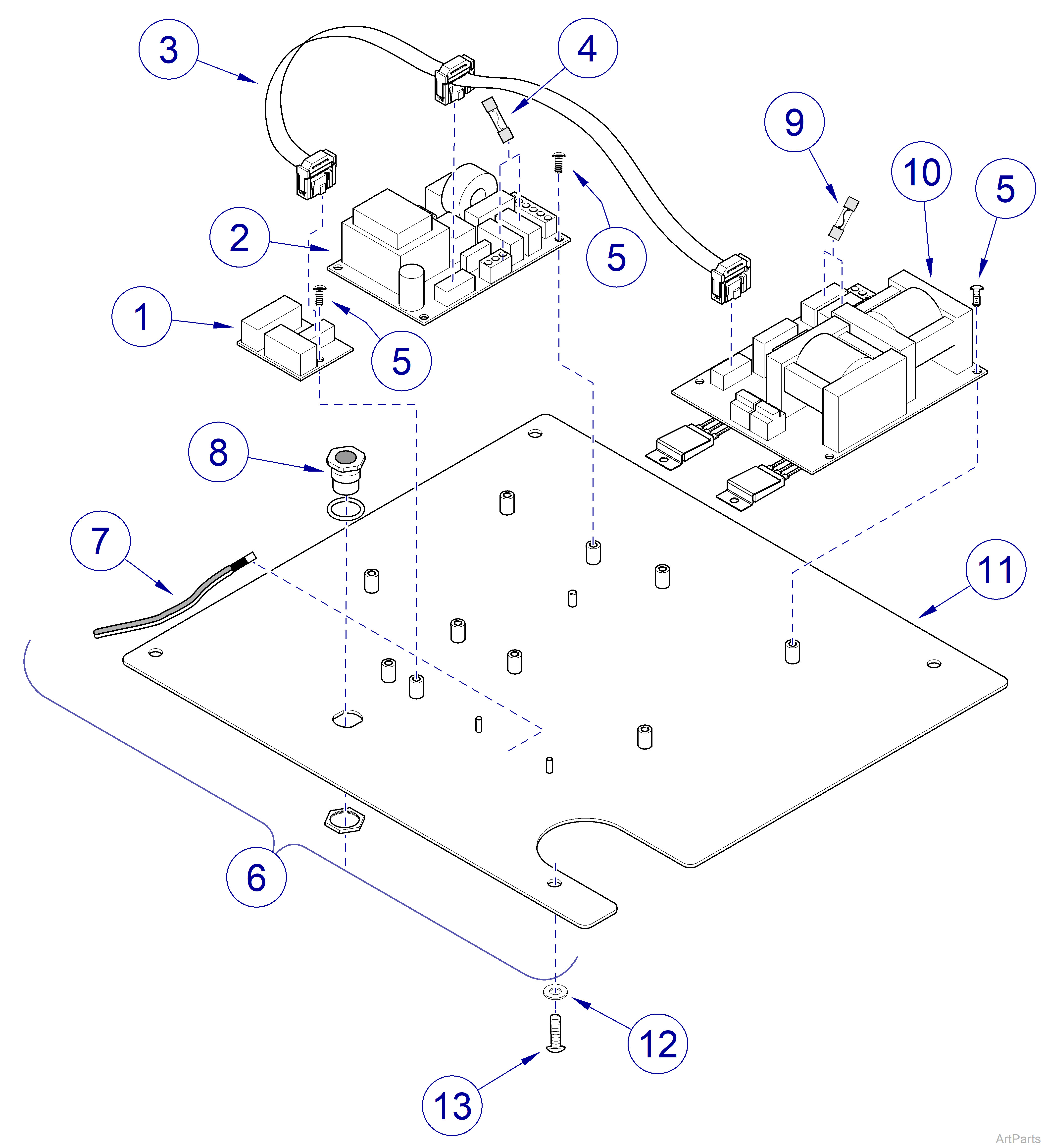 QuickClean™ Ultrasonic Cleaners Base Plate Assembly