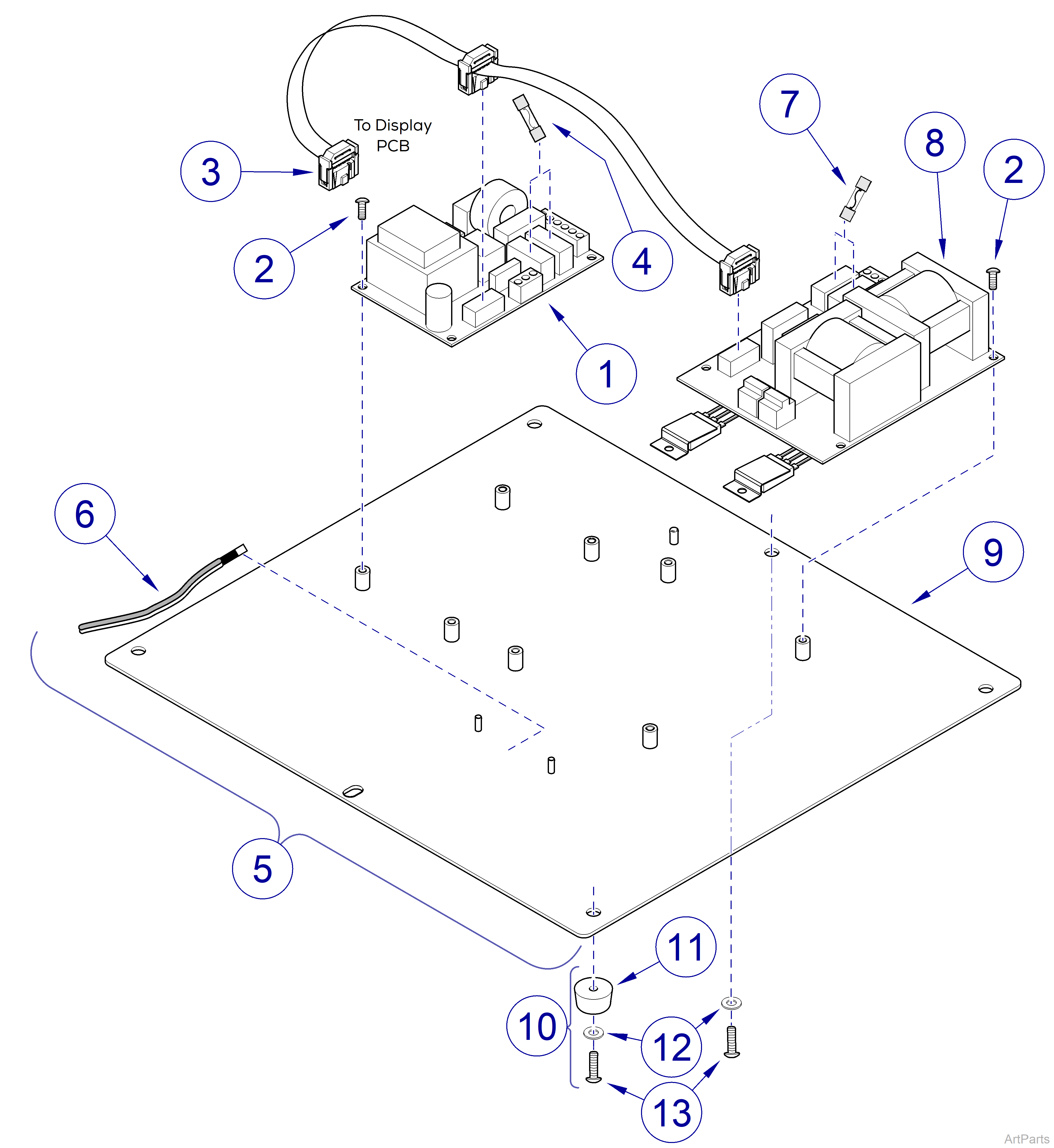 QuickClean™ Ultrasonic Cleaners Base Plate Assembly