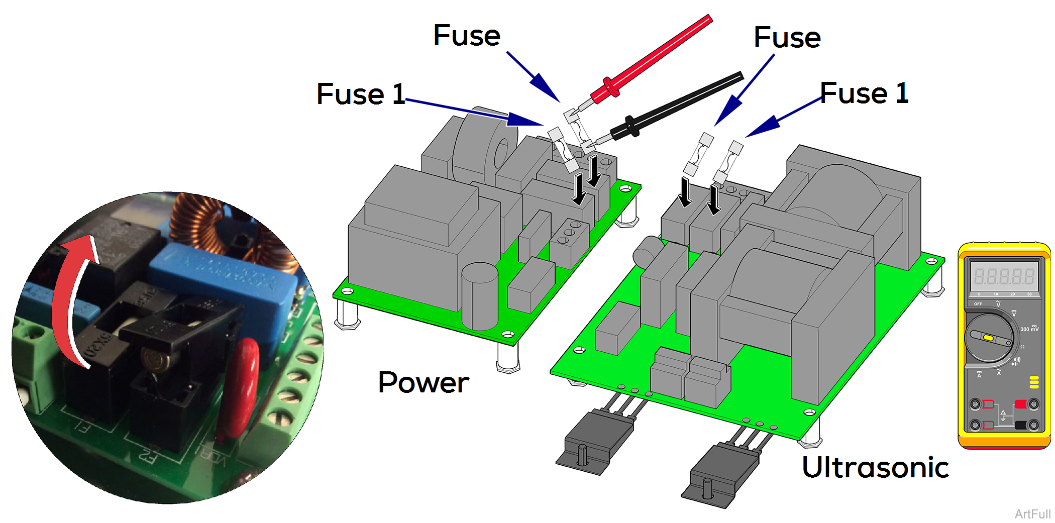 quickclean-ultrasonic-cleaners-fuse-test-and-repair