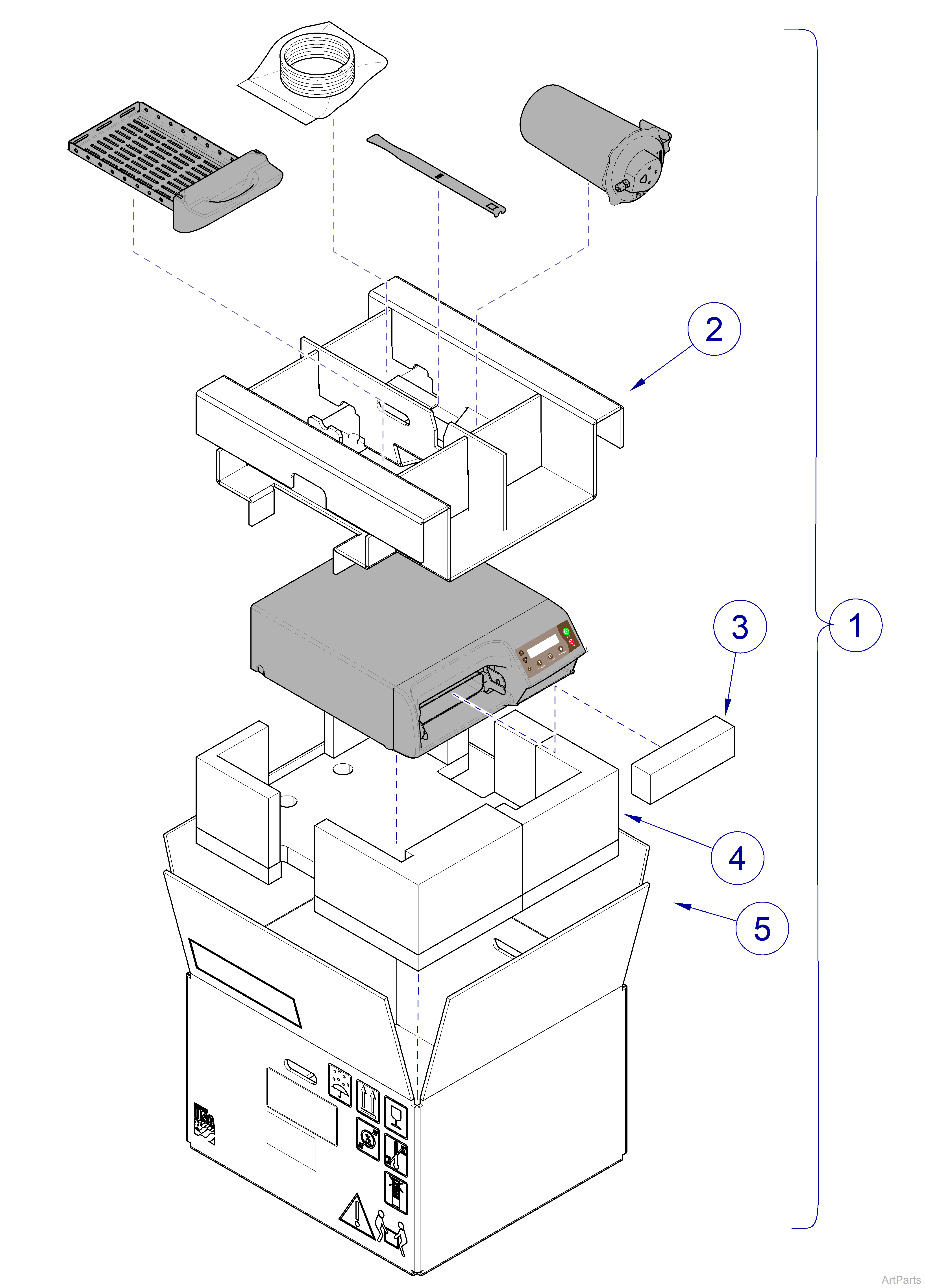 M3 Sterilizer Return Shipping Package