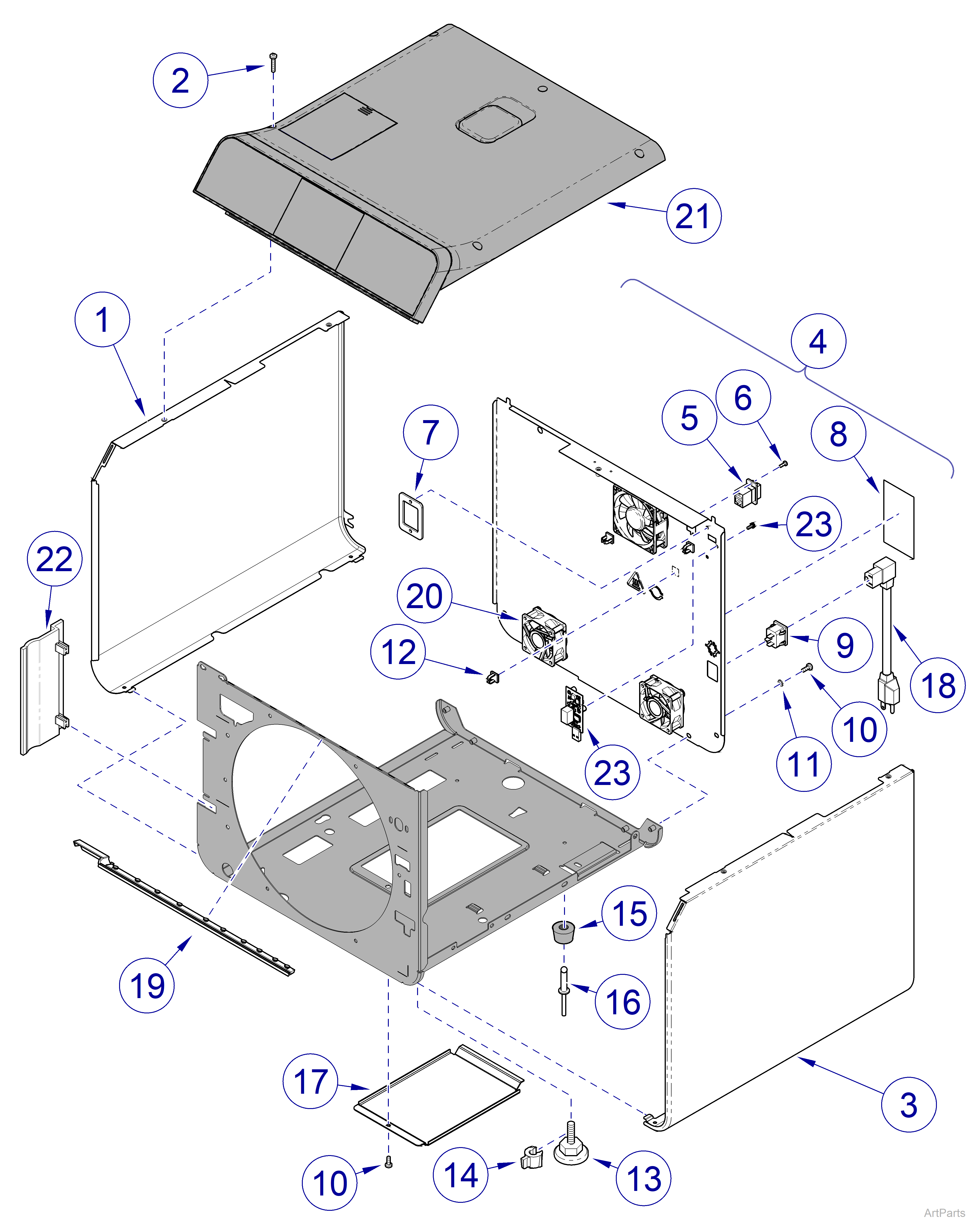 M9/M11 Steam Sterilizer Main Enclosure