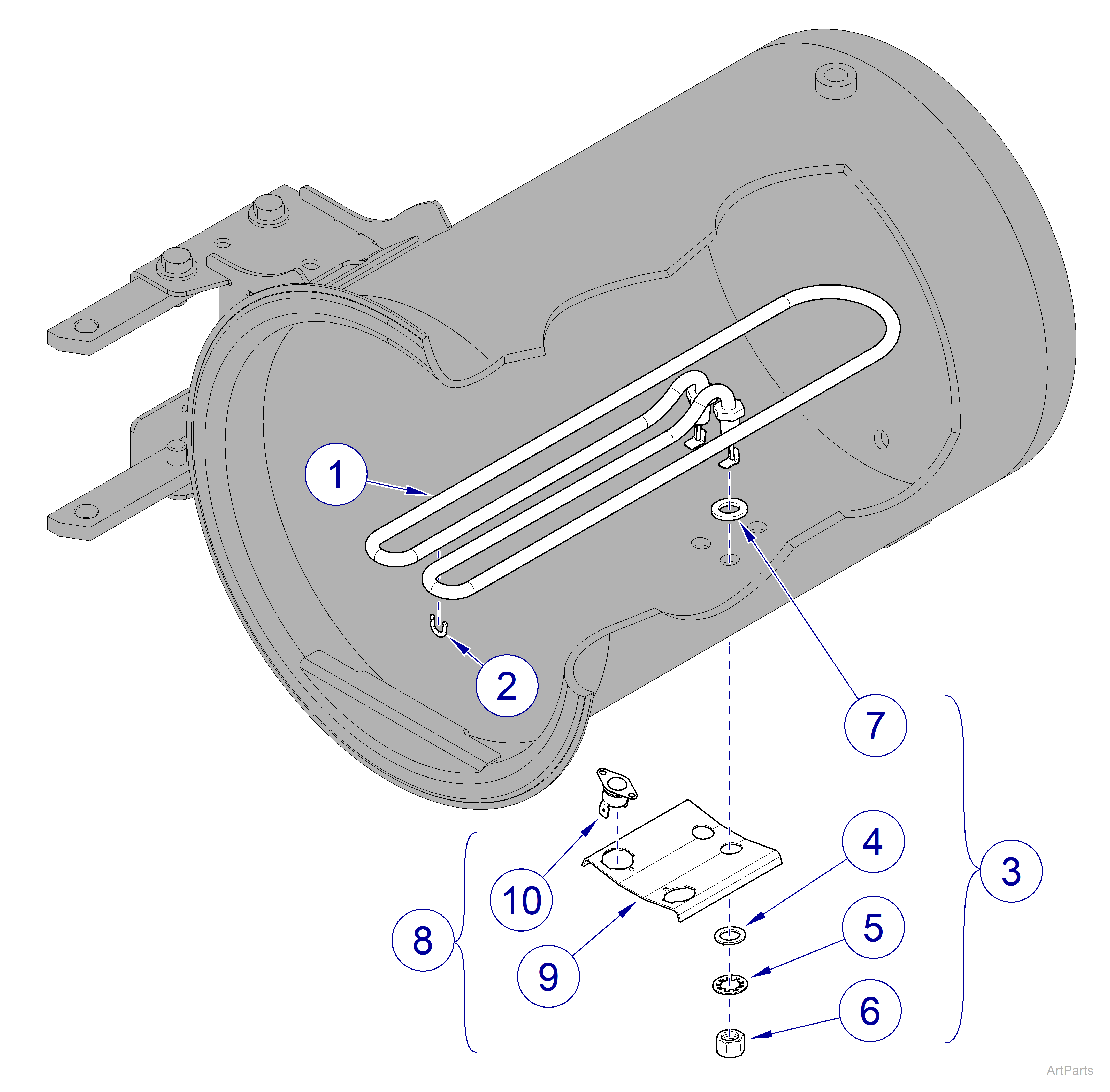 M9/M11 Steam Sterilizer Heating Element / Hi-Limit Thermostats