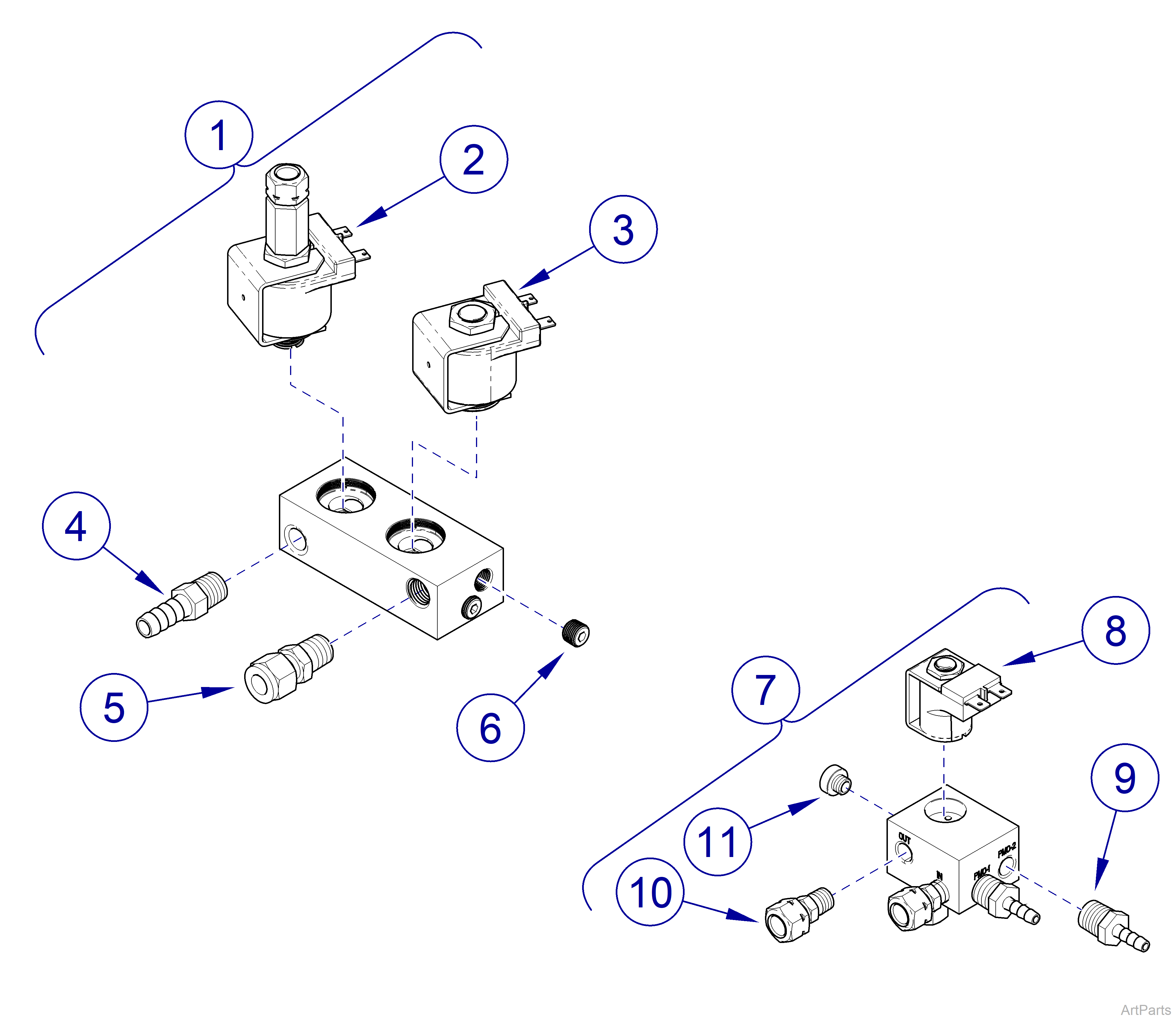 M9/M11 Steam Sterilizer Fill / Vent Valve