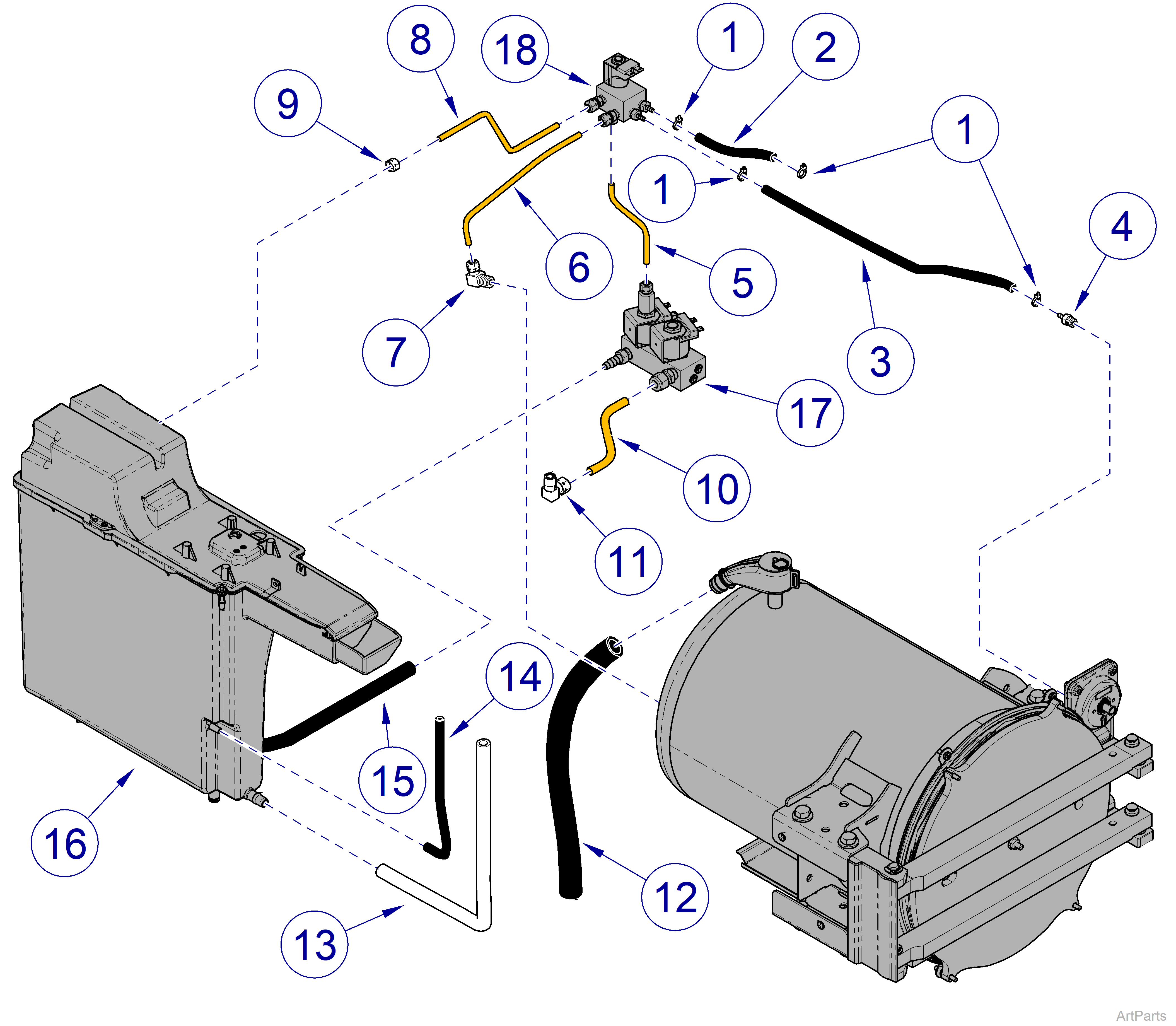 M9/M11 Steam Sterilizer Tubing / Fittings