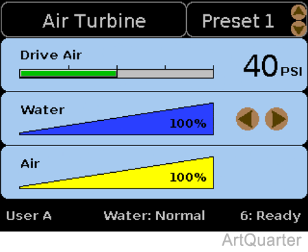 Air Turbine Control Screen