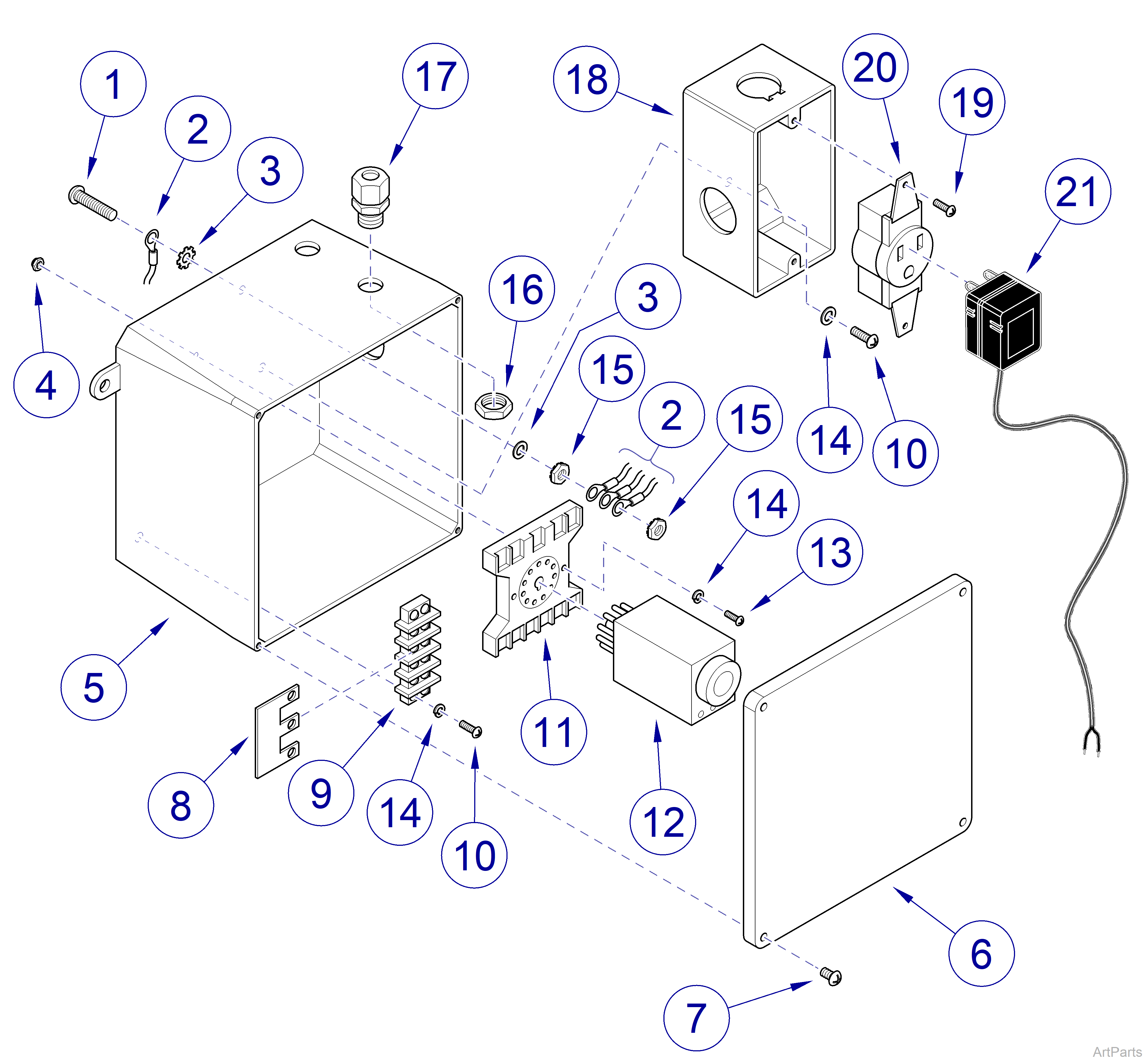 Canis Major Wet Table Electrical Box