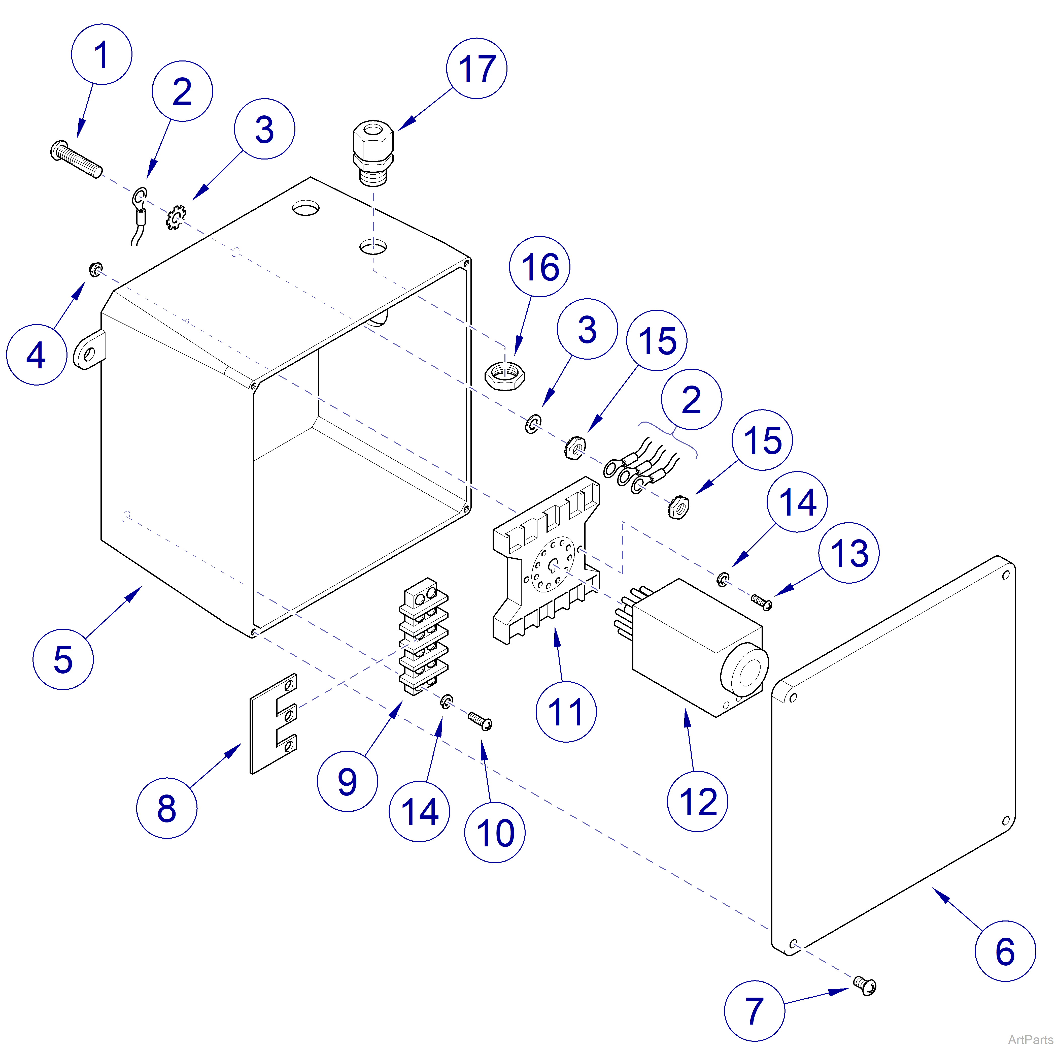 Canis Major Wet Table Electrical Box