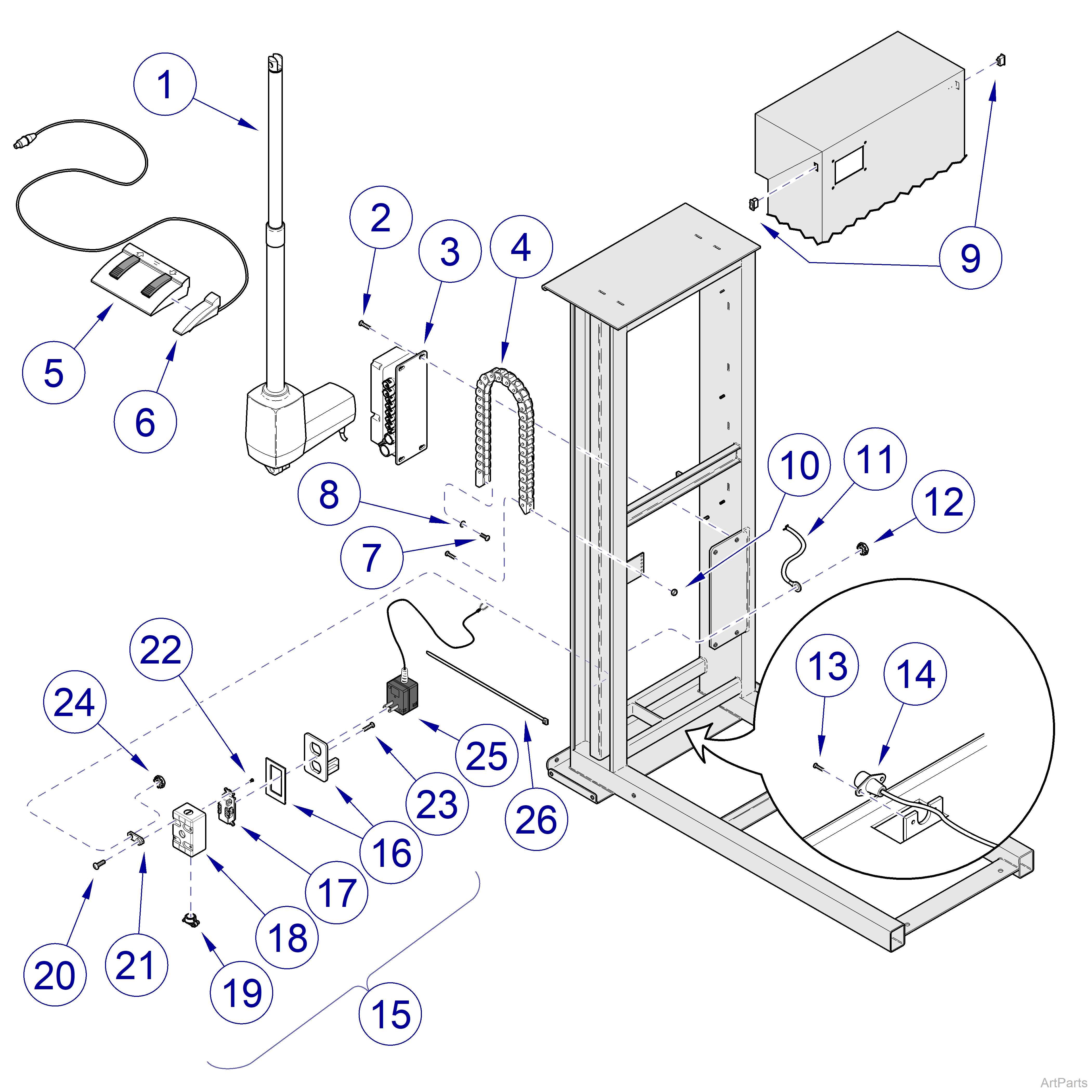 Canis Major  Column Electrical Comp