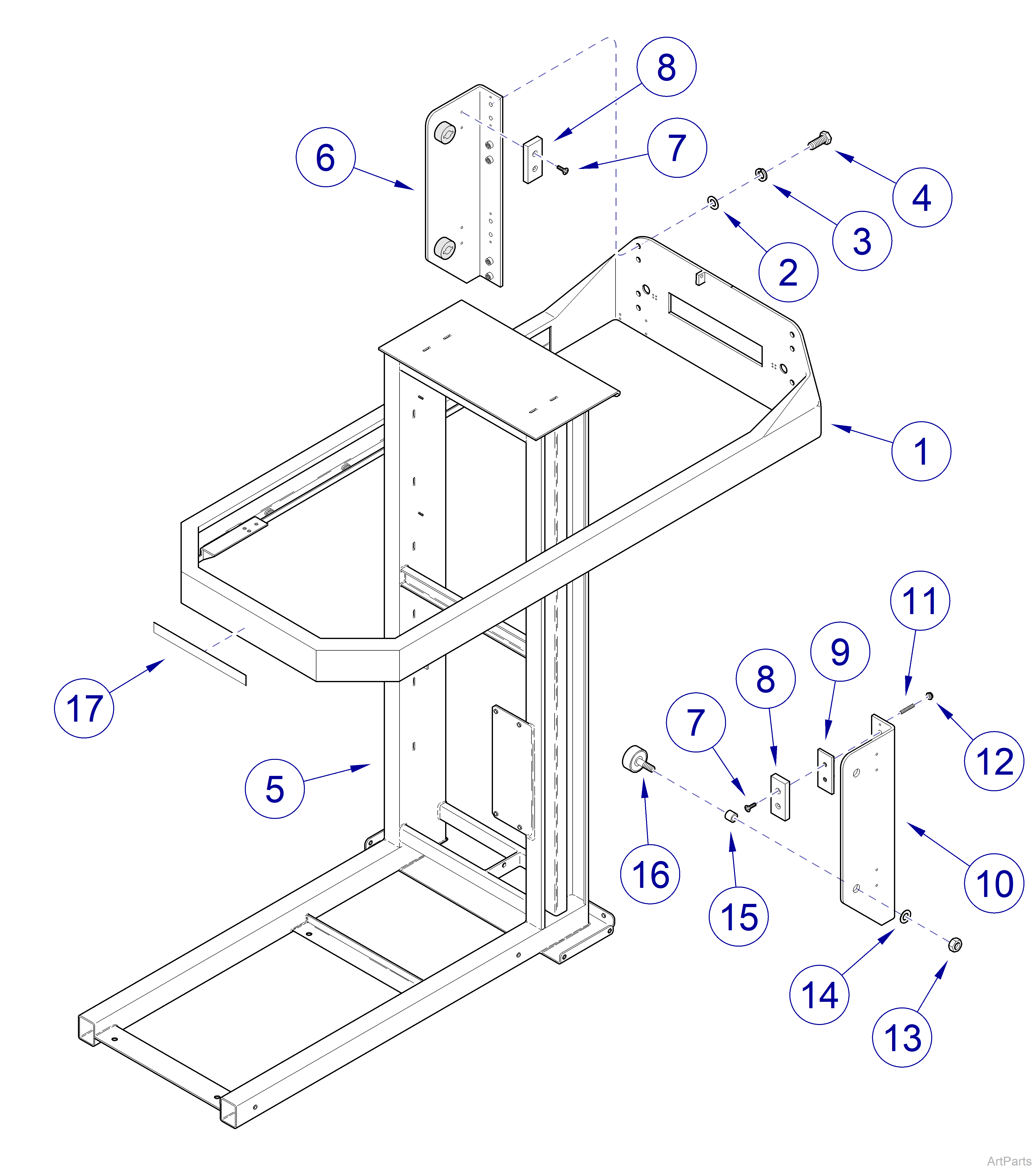 Canis Major  Column Roller Mechanism