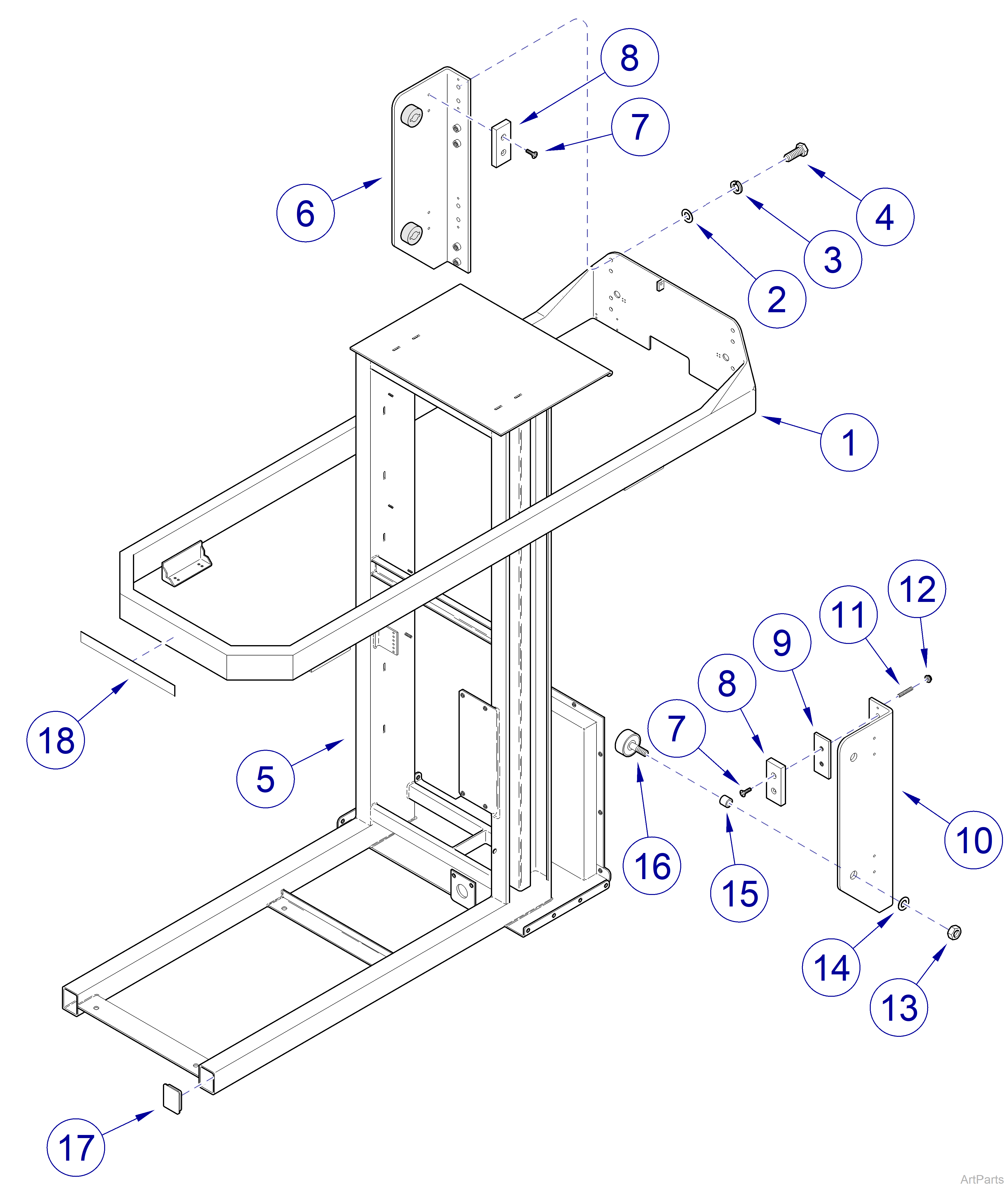 Canis Major  Column Roller Mechanism