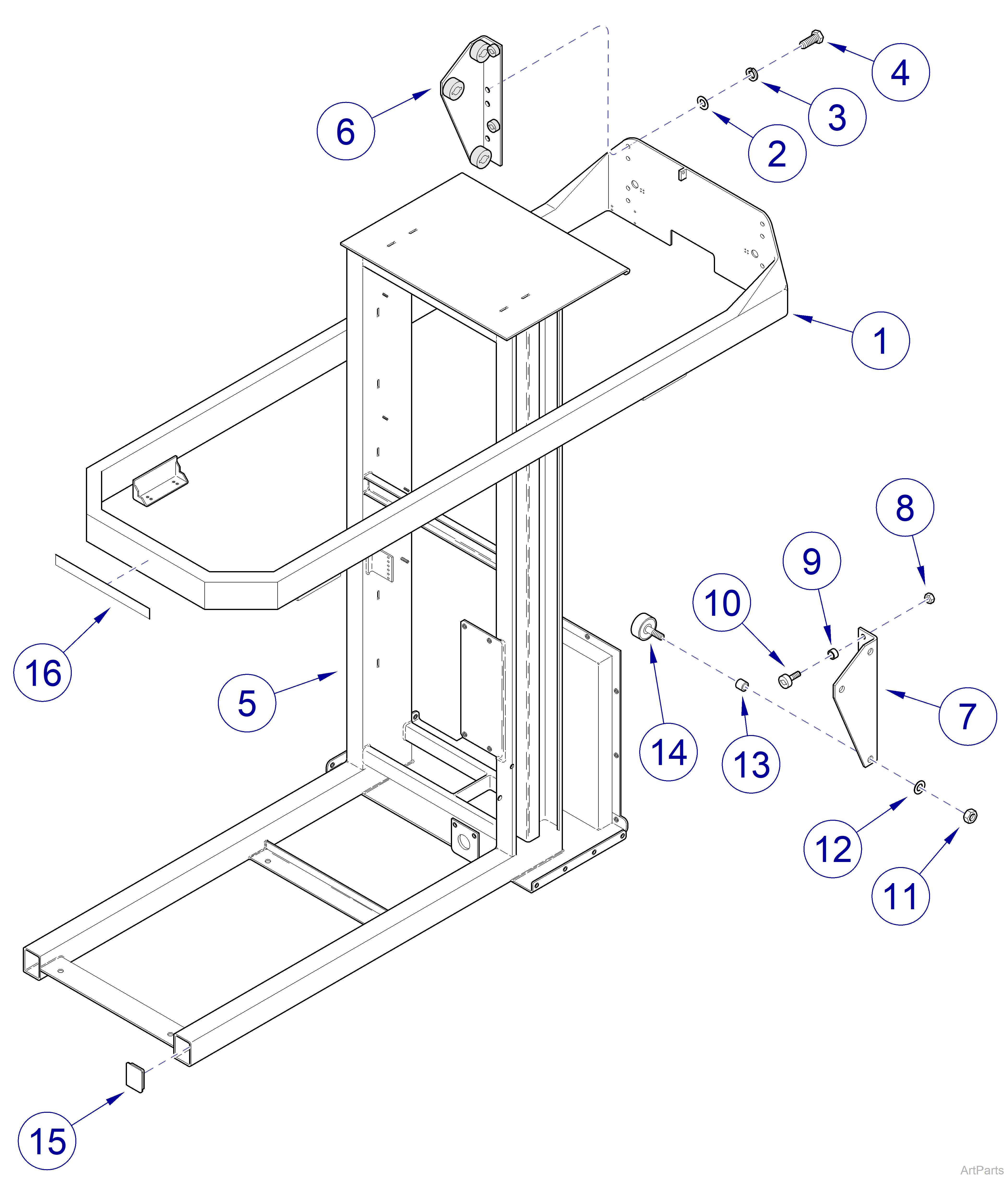 Canis Major  Column Roller Mechanism