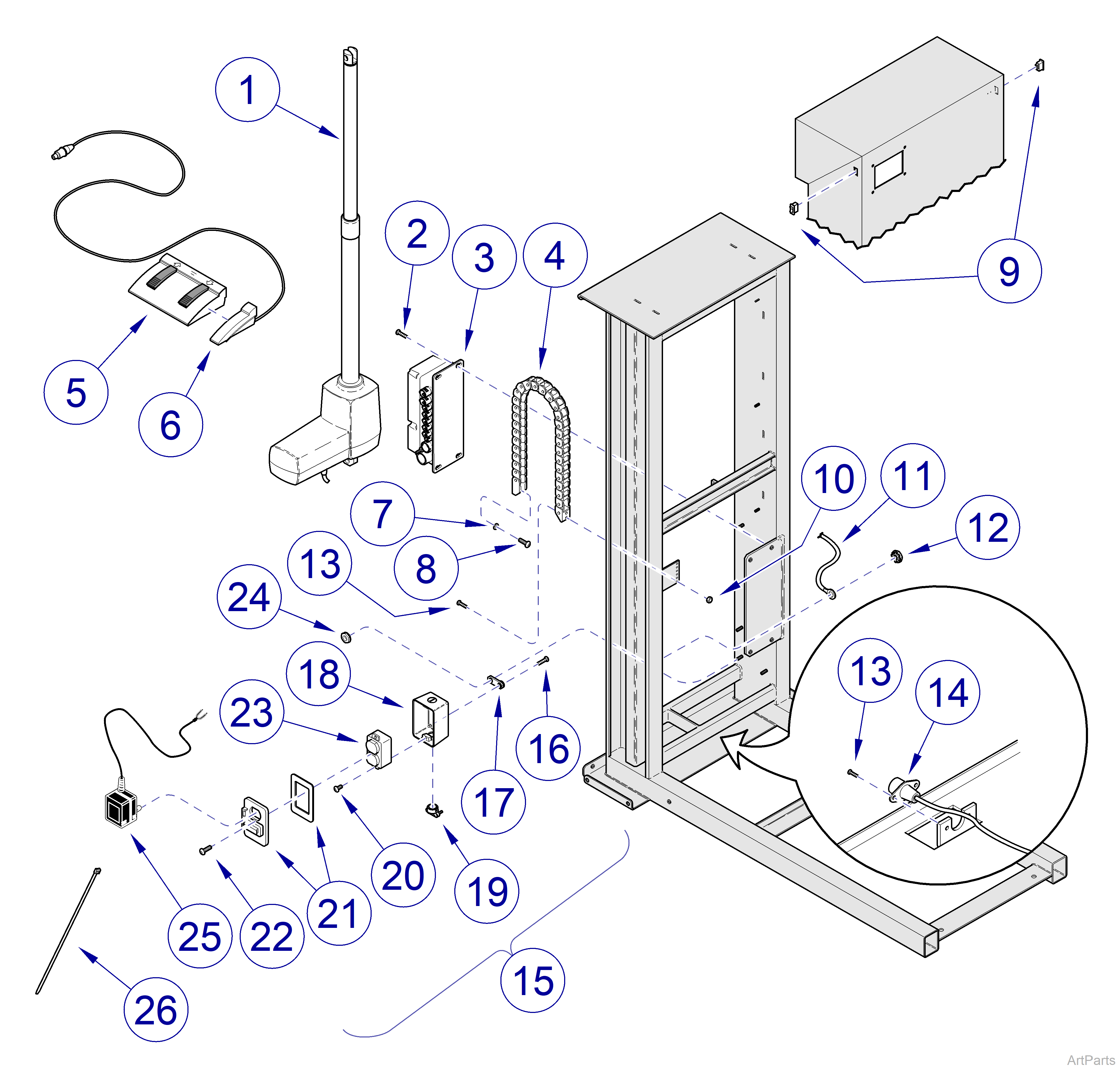 Canis Major  Column Electrical Comp