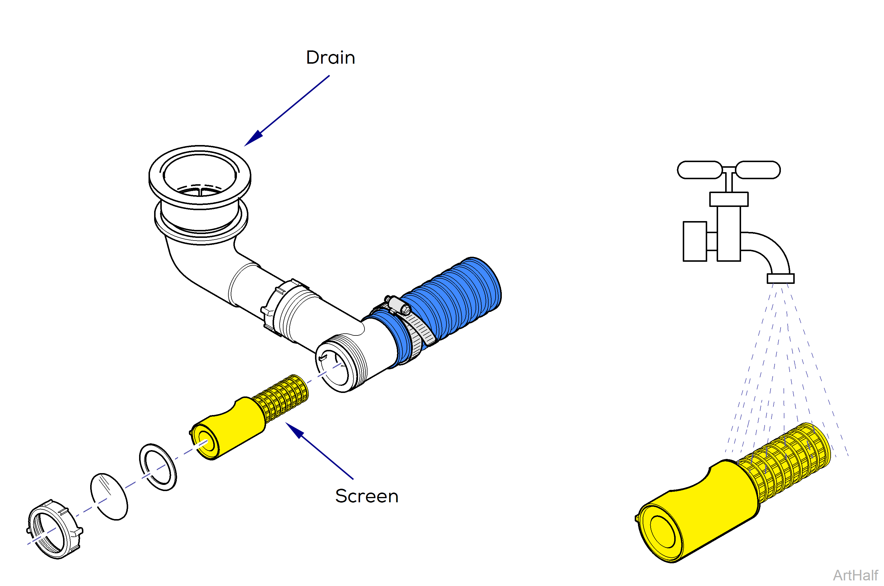 Canis Major Screen & Water Hose