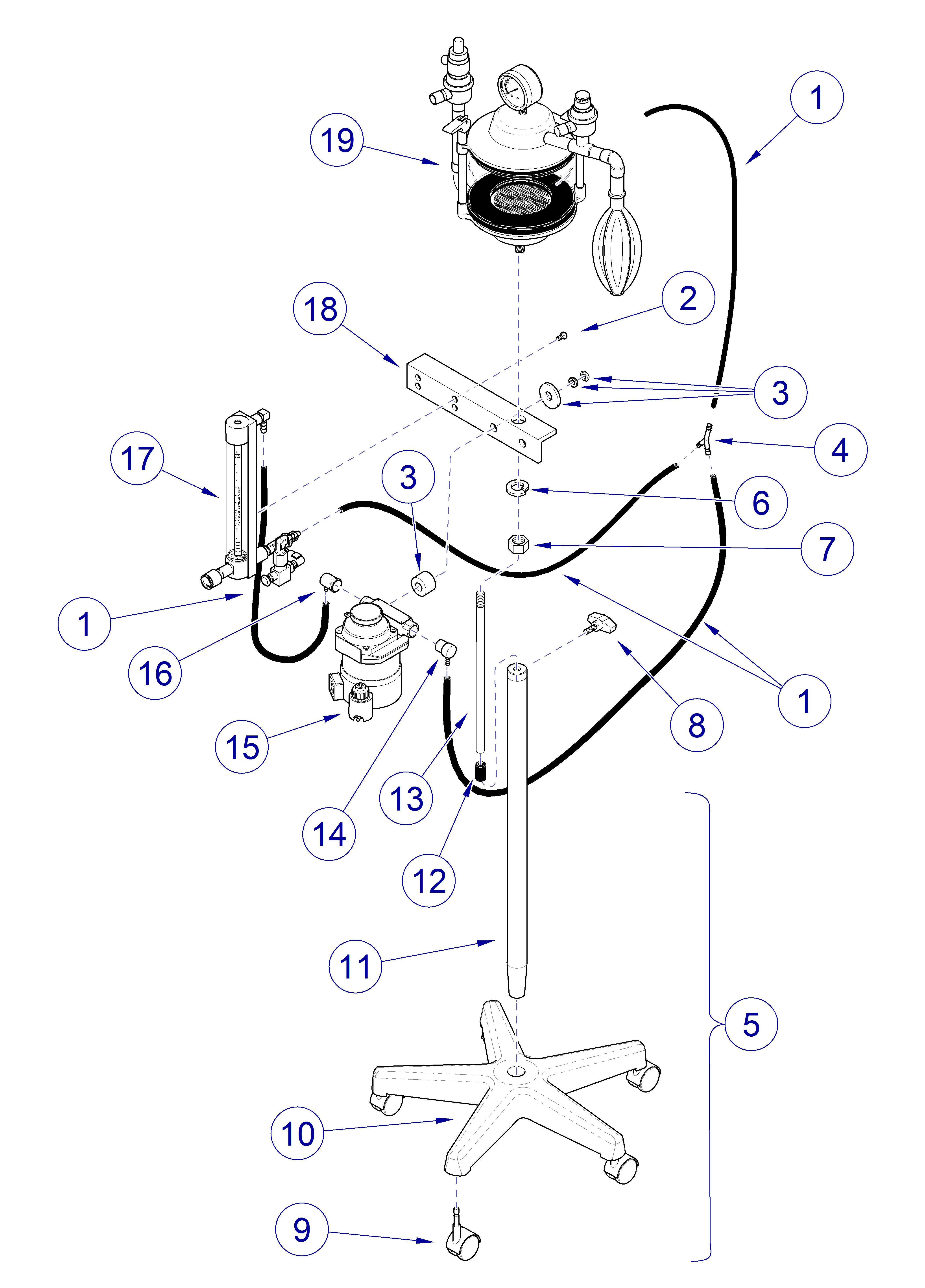 Anesthesia VMS Machine