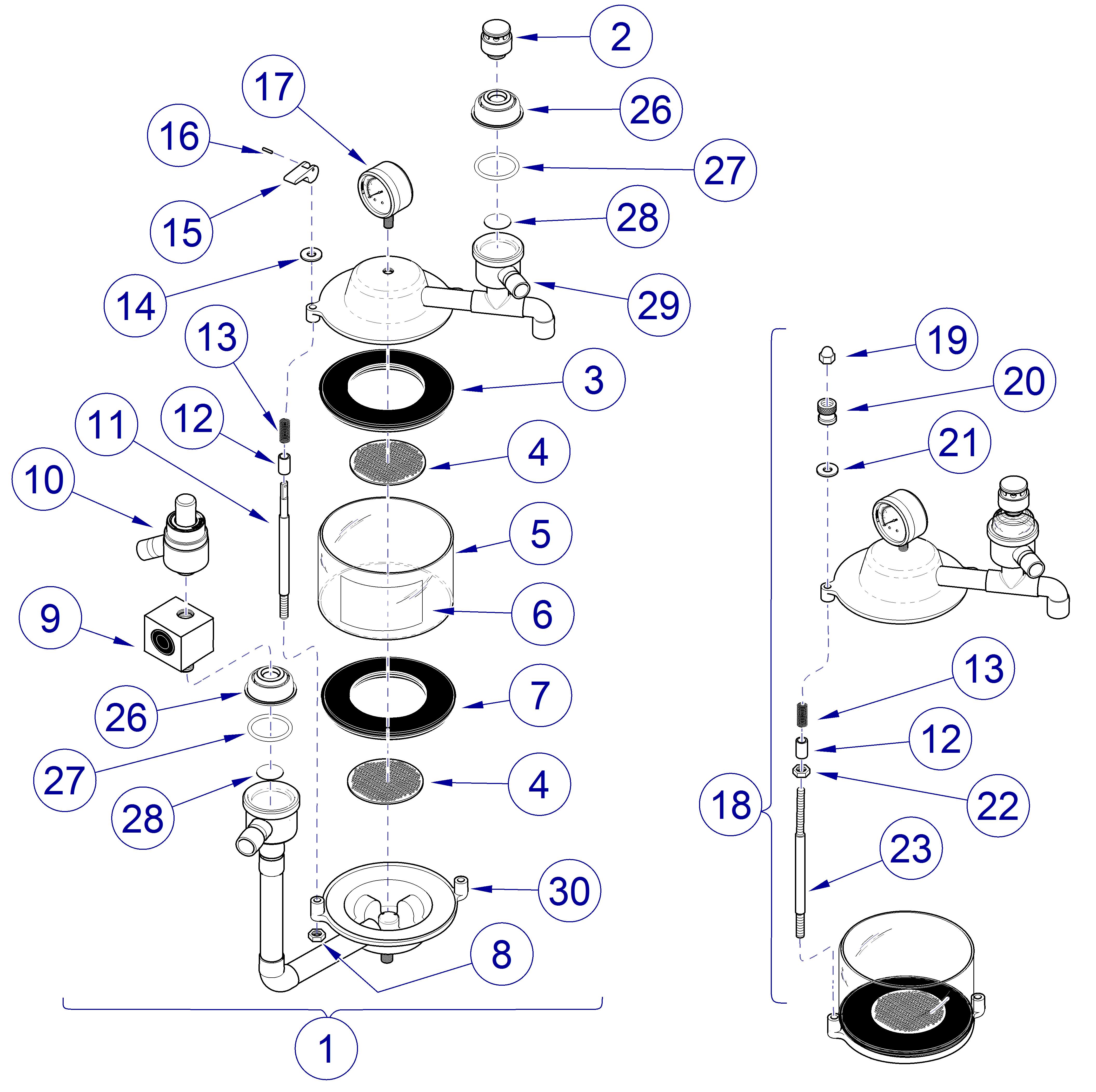 Anesthesia Absorber Assembly