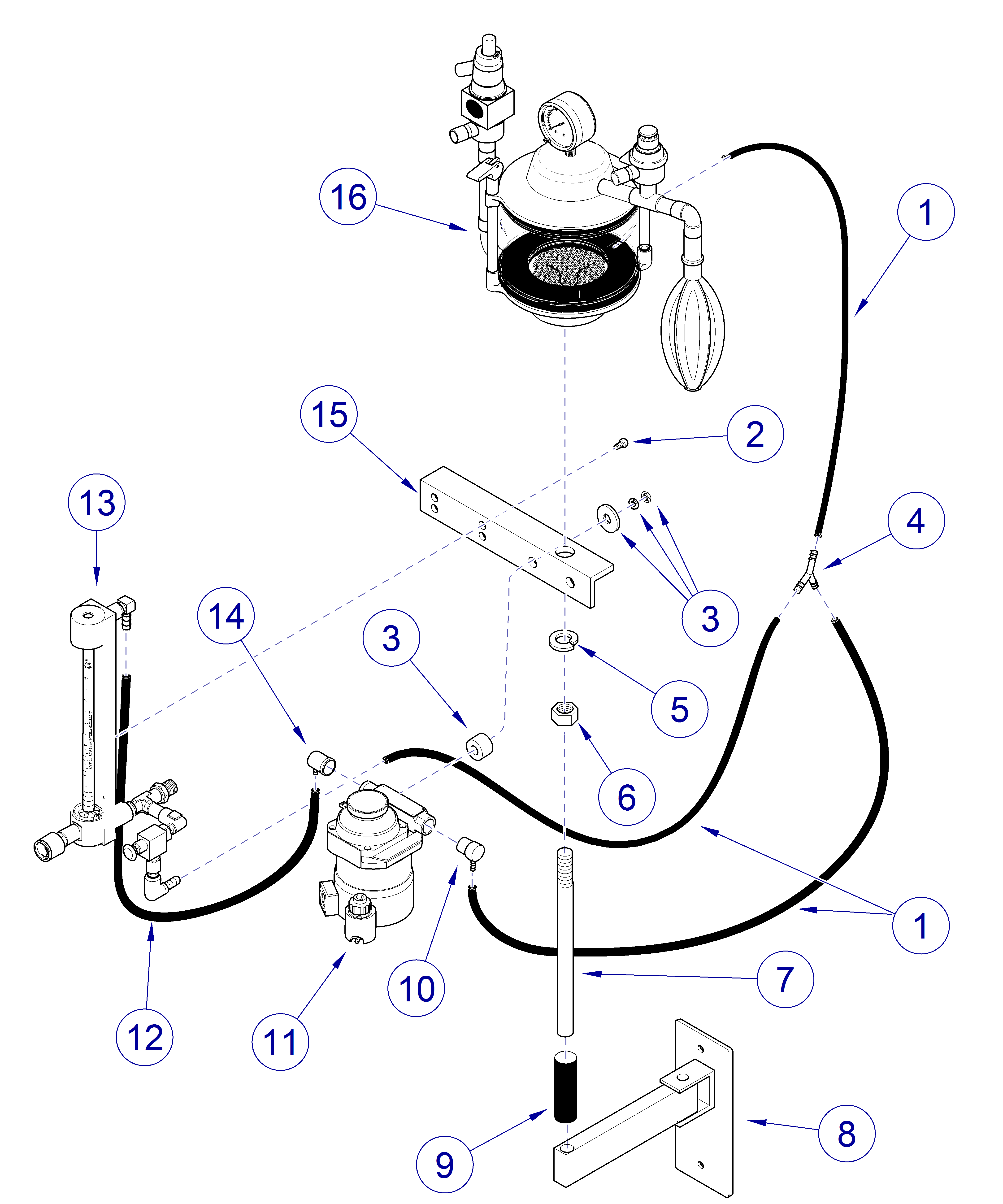 Anesthesia VMS Walll Mount