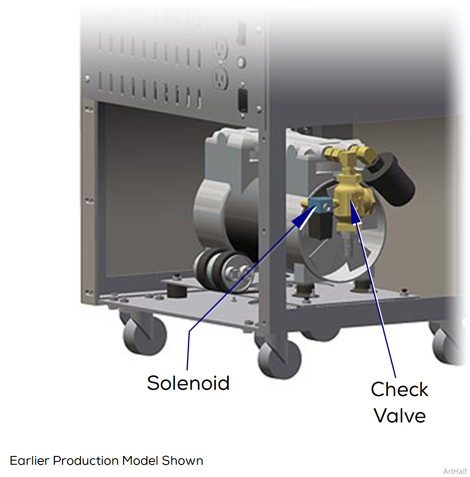 Midmark® 1000 Check Valve and Solenoid