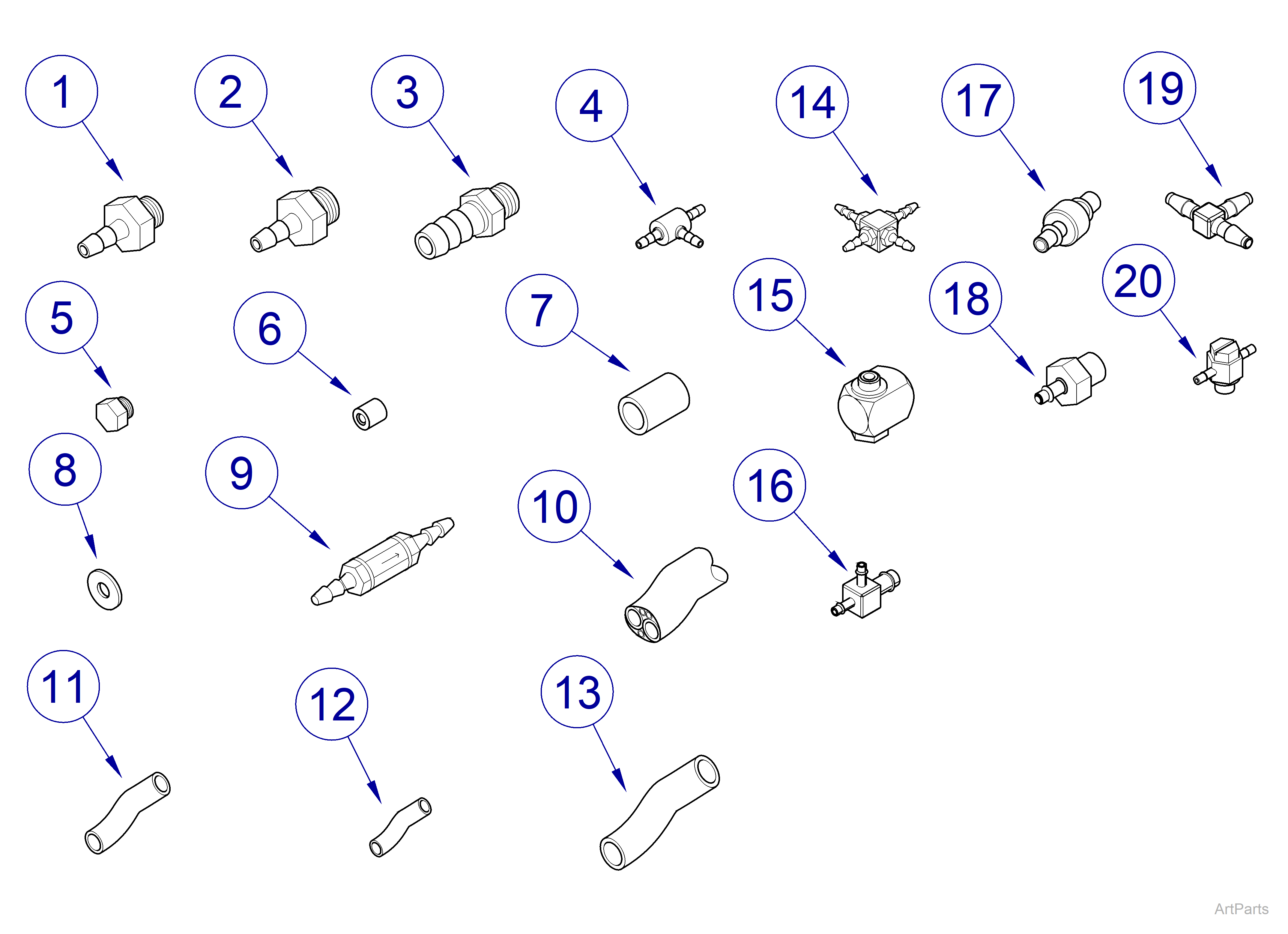 Midmark® 1000 Tubing and Fittings