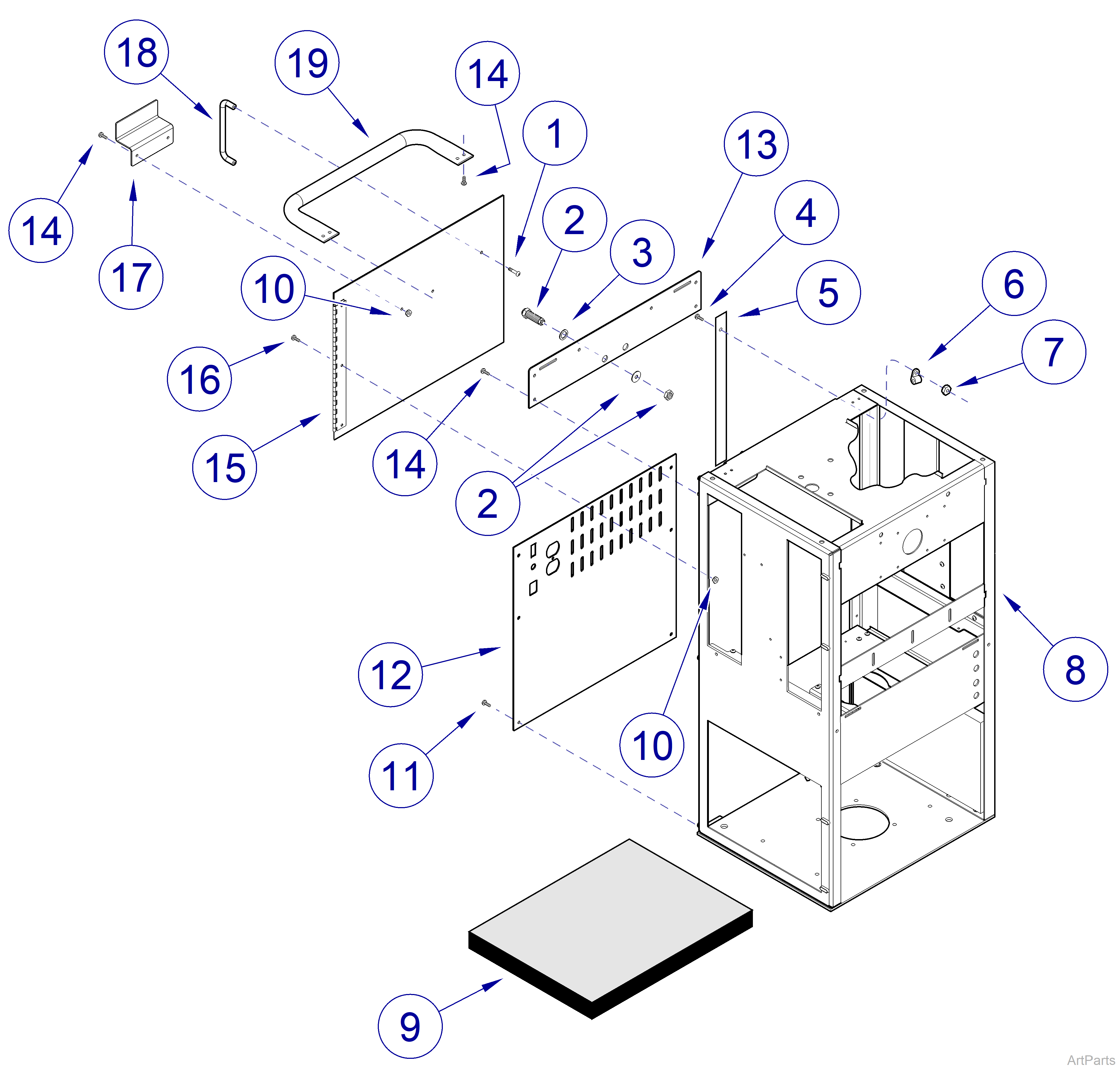 Midmark® 1000 Frame and Back Components